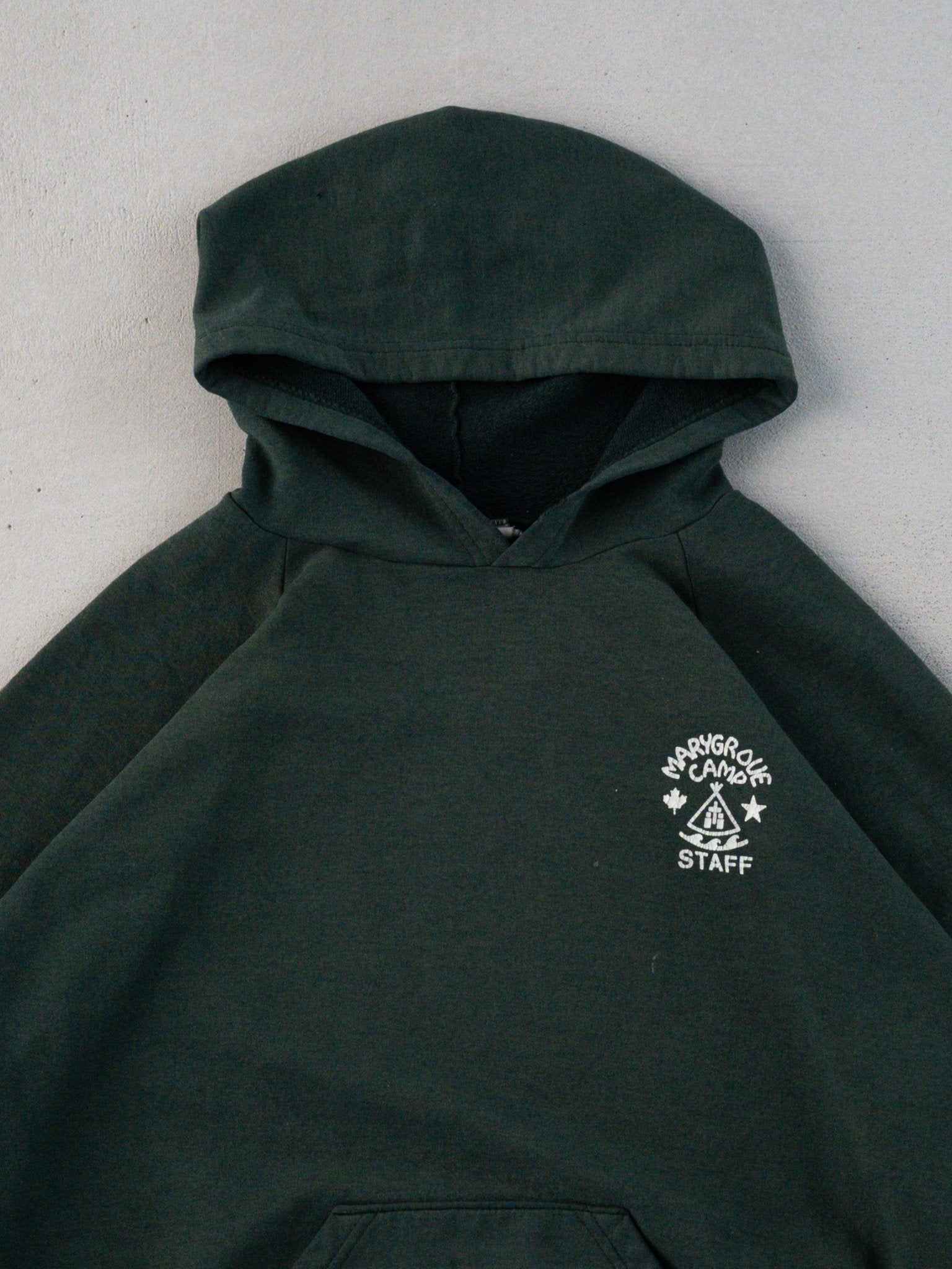 Vintage 80s Green Mary Grove Camp Staff Hoodie (L)