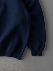 Vintage 90s Navy Blue Wadena College Boxy Crewneck (L)