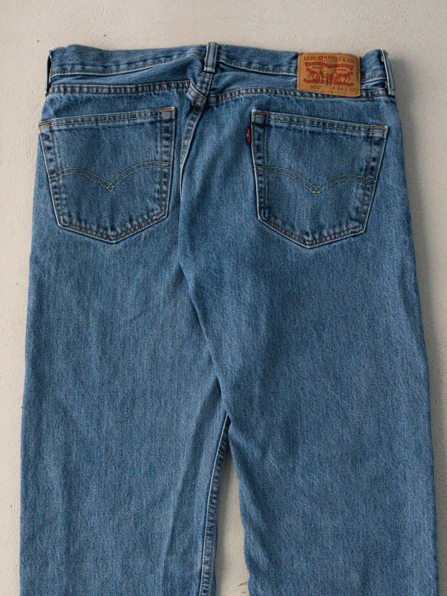 Vintage Y2K Blue Levi 505 Denim Jeans (33 x 30)