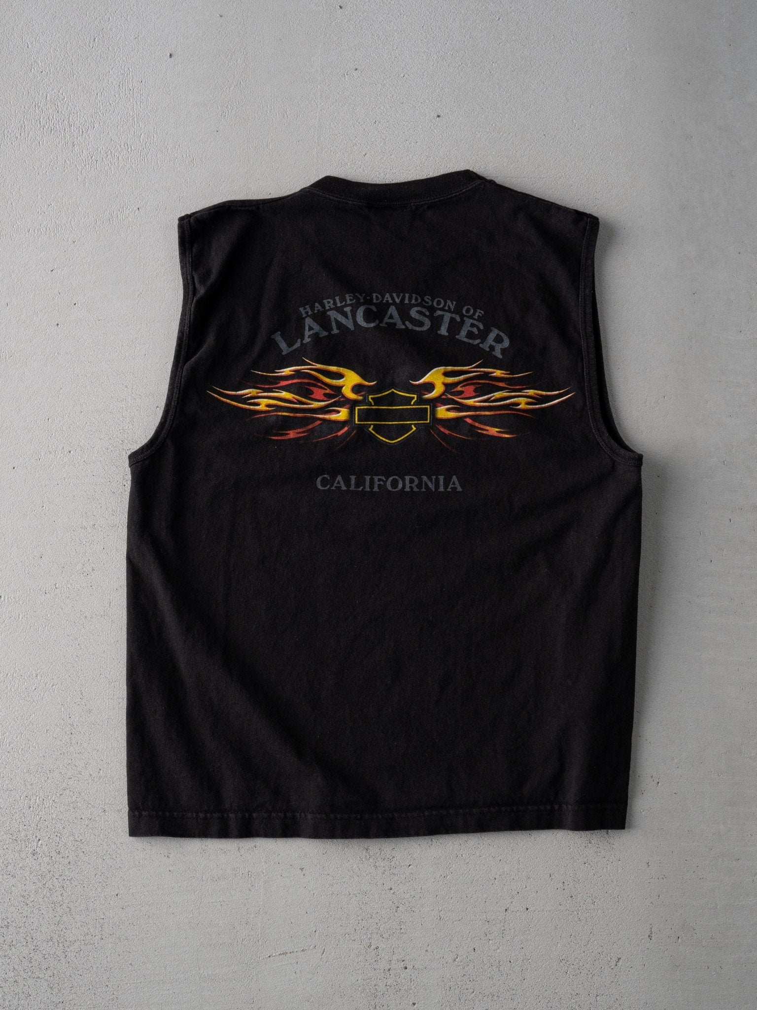 Vintage 2004' Black Harley Davidson Lancaster California Tank (S)
