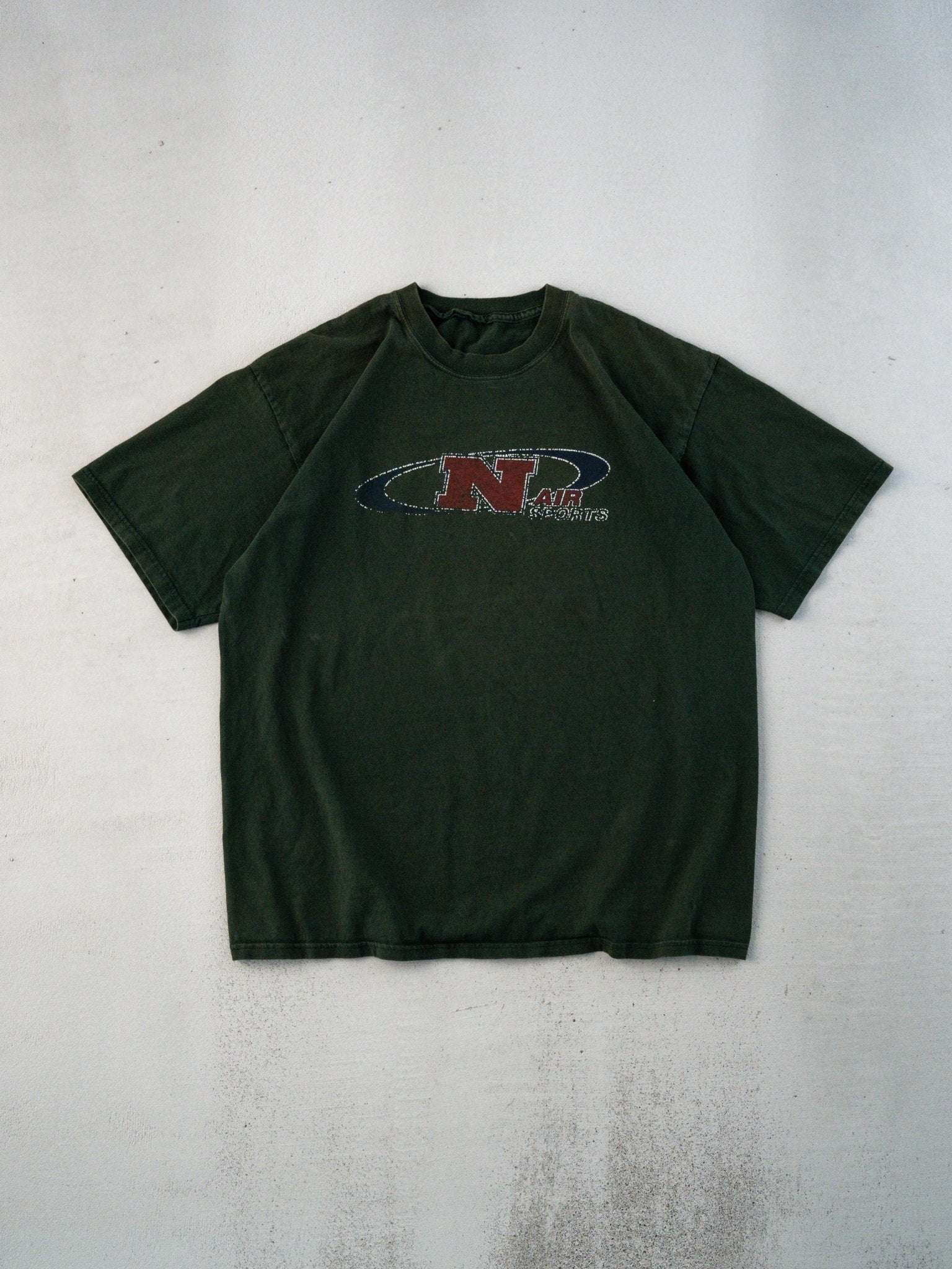Vintage 90s Bootleg Green Nike Air Sports Tee (L)