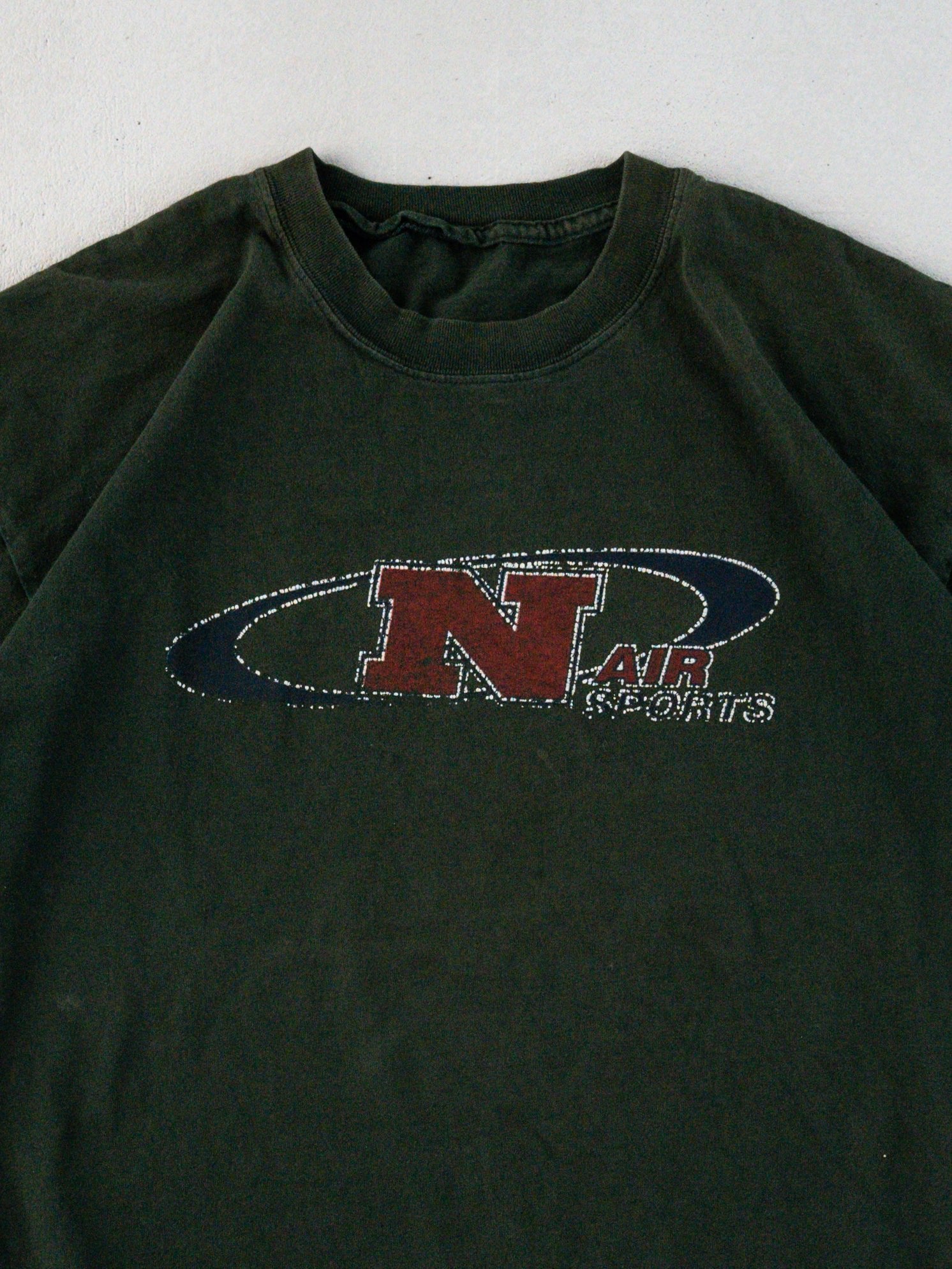 Vintage 90s Bootleg Green Nike Air Sports Tee (L)
