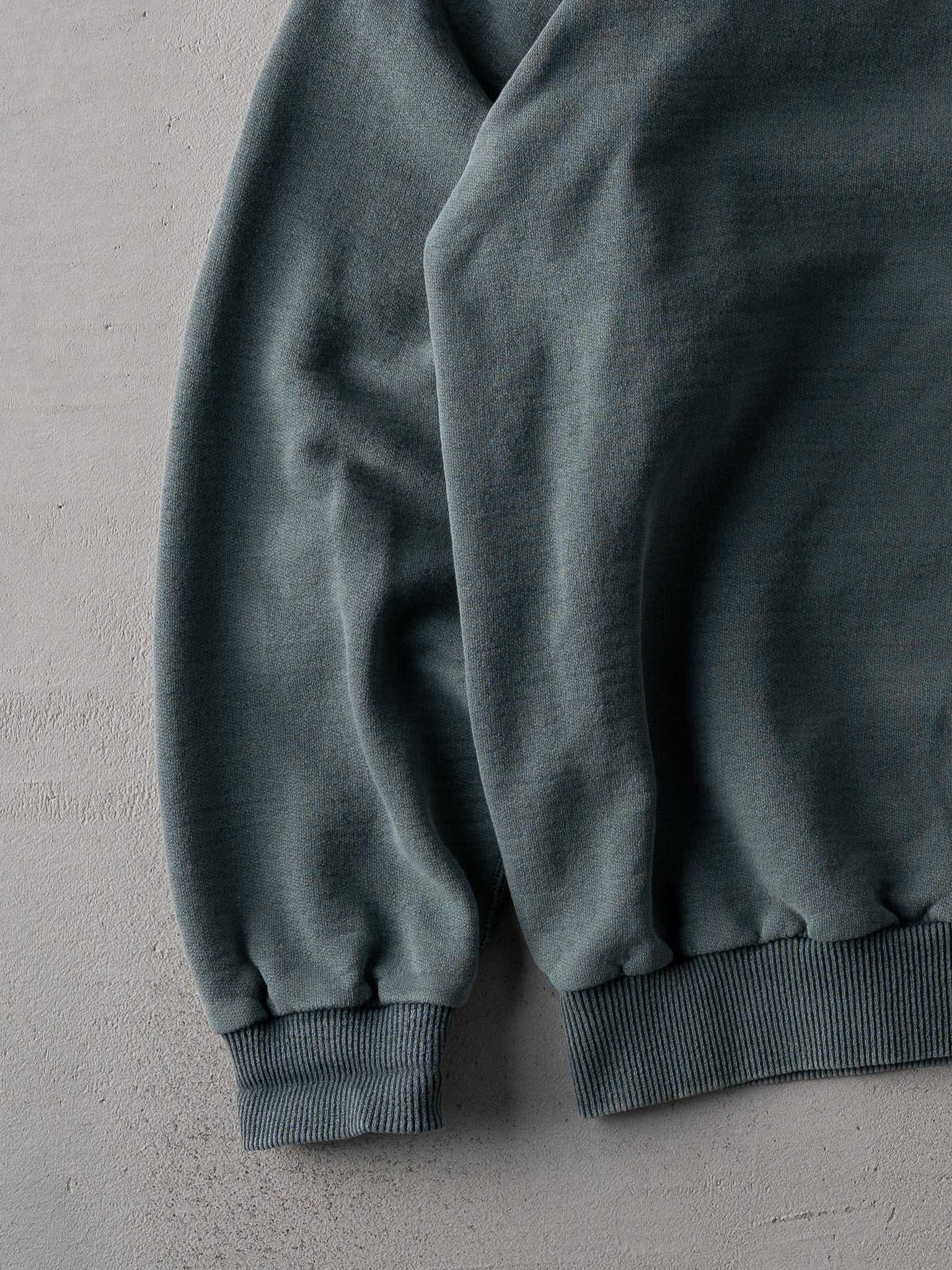 Vintage 90s Washed Green Wind River Blank Crewneck (L)
