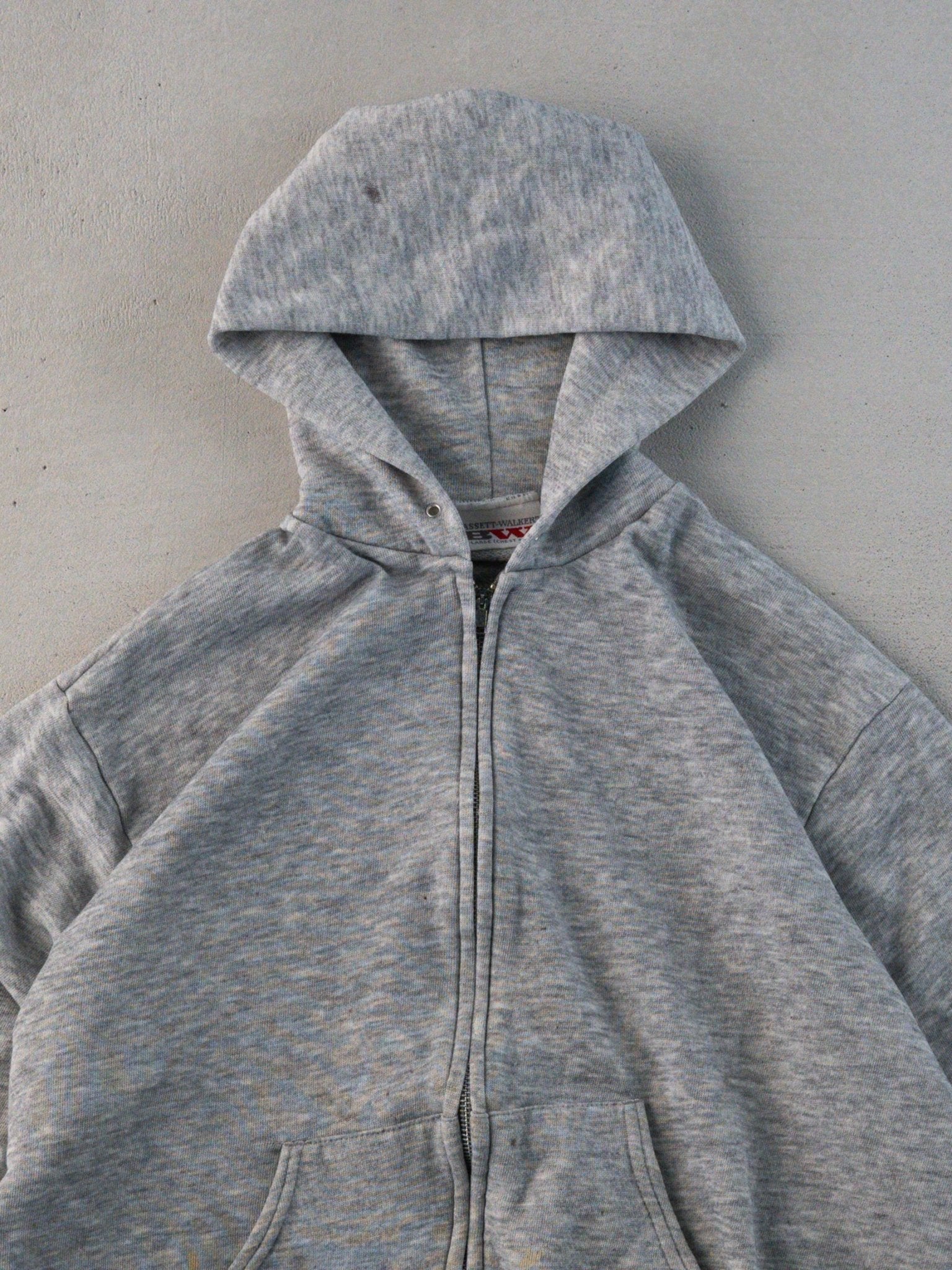 Vintage 80s Rugged Courtney Plumbing Zip Up Cropped Hoodie (S)