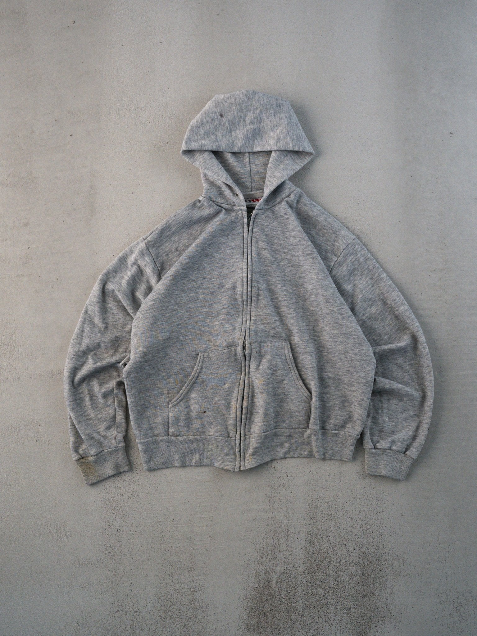 Vintage 80s Rugged Courtney Plumbing Zip Up Cropped Hoodie (S)