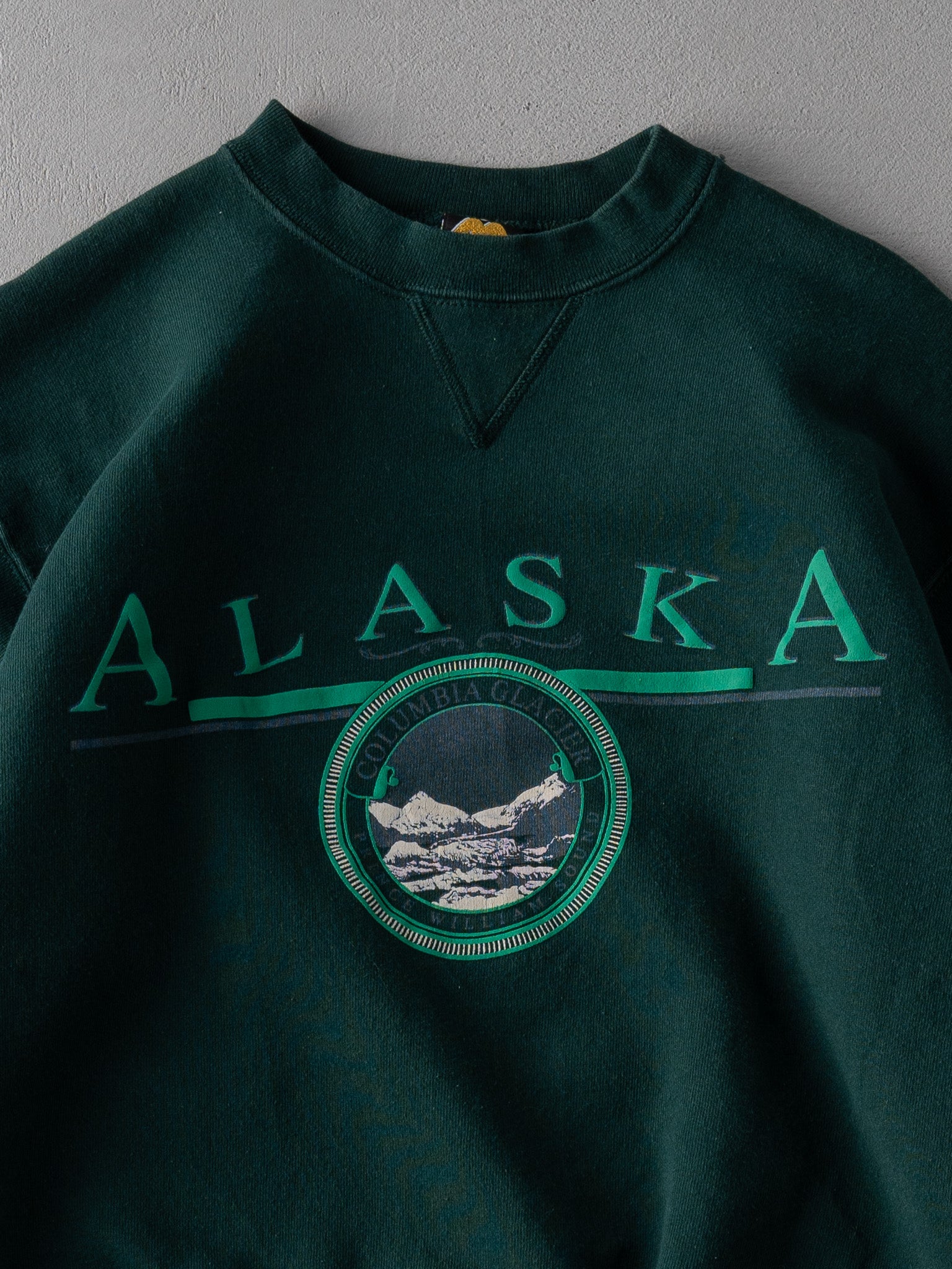 Vintage 90s Green Alaska Nature Crewneck (S)
