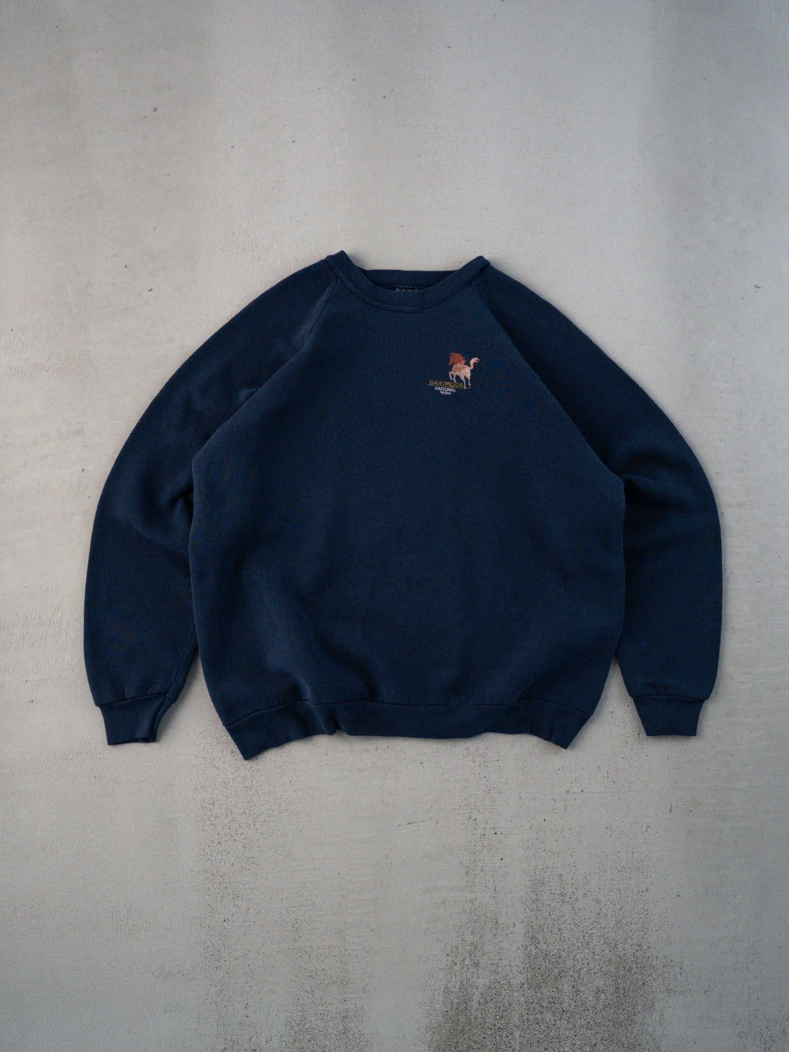 Vintage 80s Blue Dartmoor National Park Crewneck (M)