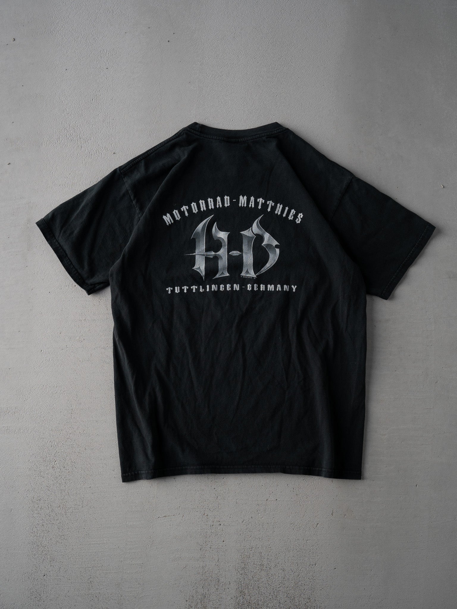 Vintage 04' Black Harley Davidson Tuttlingen Germany Tee (M)