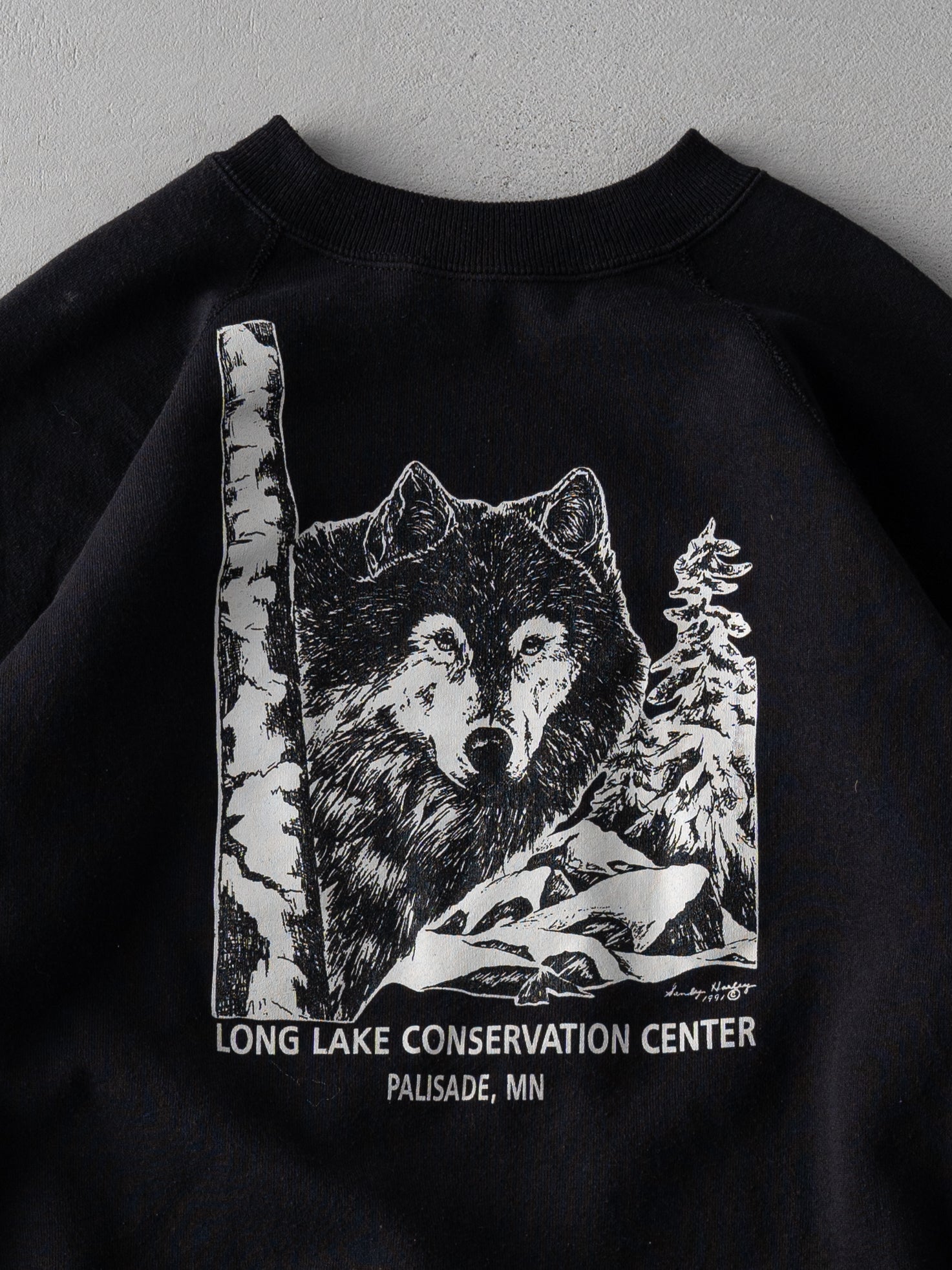 Vintage 91' Black Wolf Conservation Center Crewneck (M)