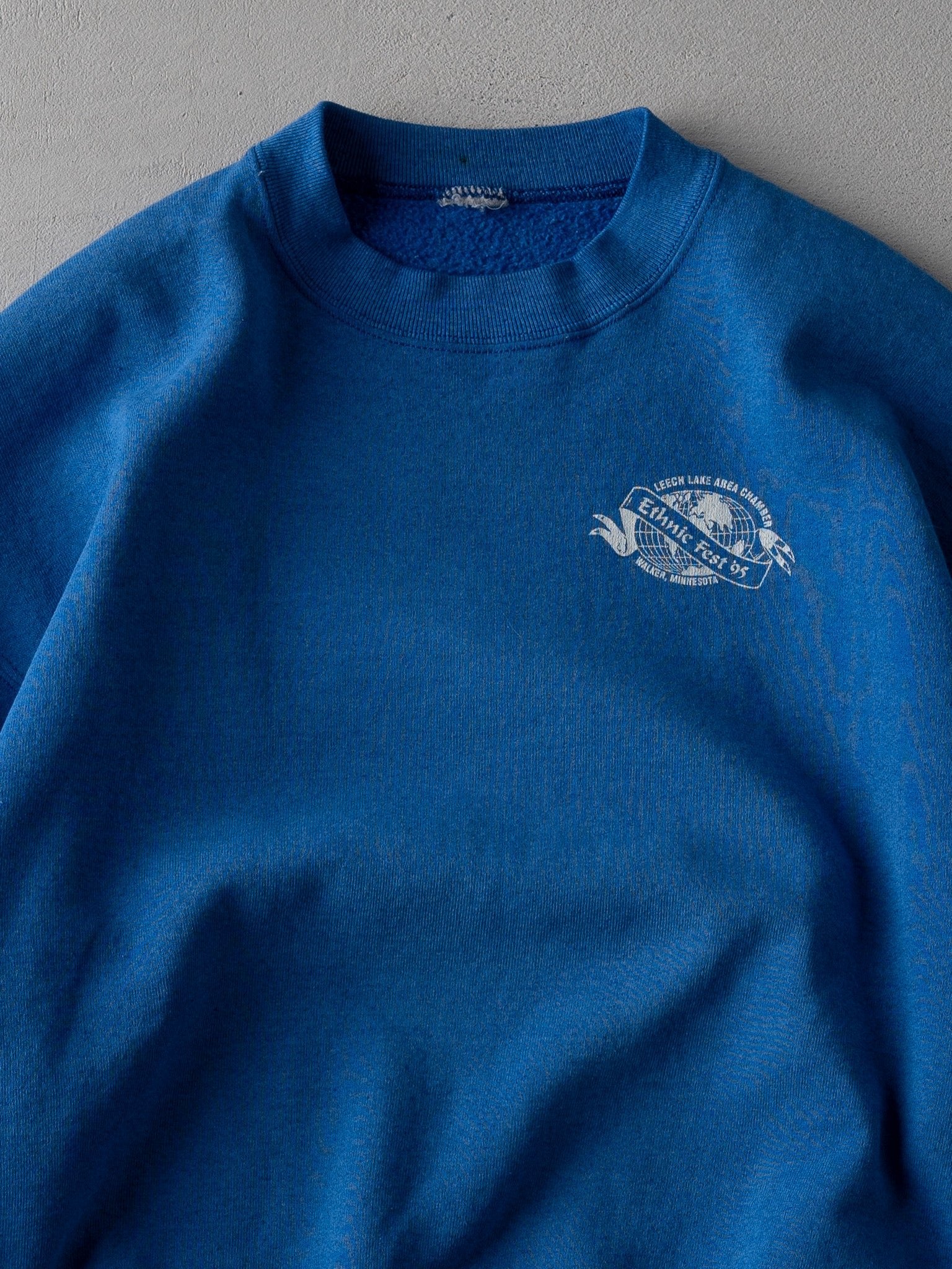 Vintage 95' Blue Ethnic Fest Minnesota Crewneck (L)