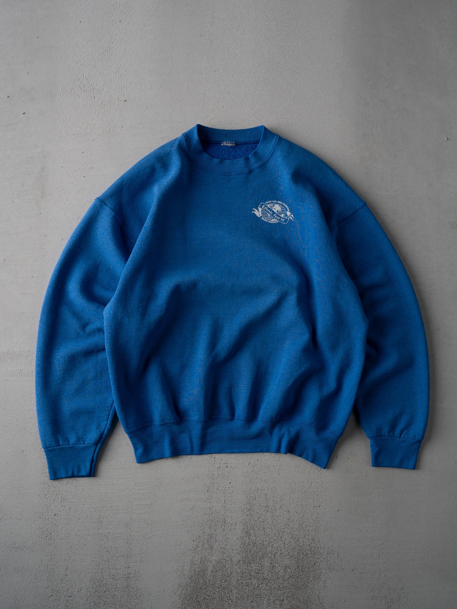 Vintage 95' Blue Ethnic Fest Minnesota Crewneck (L)