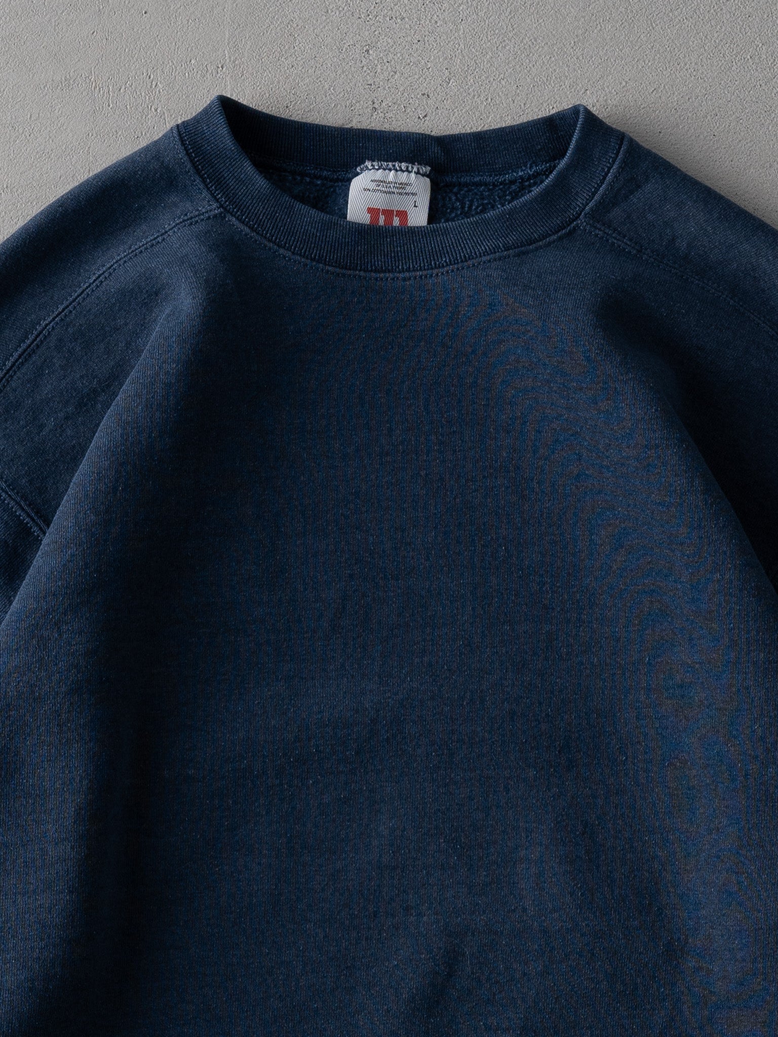 Vintage 90s Washed Blue Wilson Athletic Blank Crewneck (M)