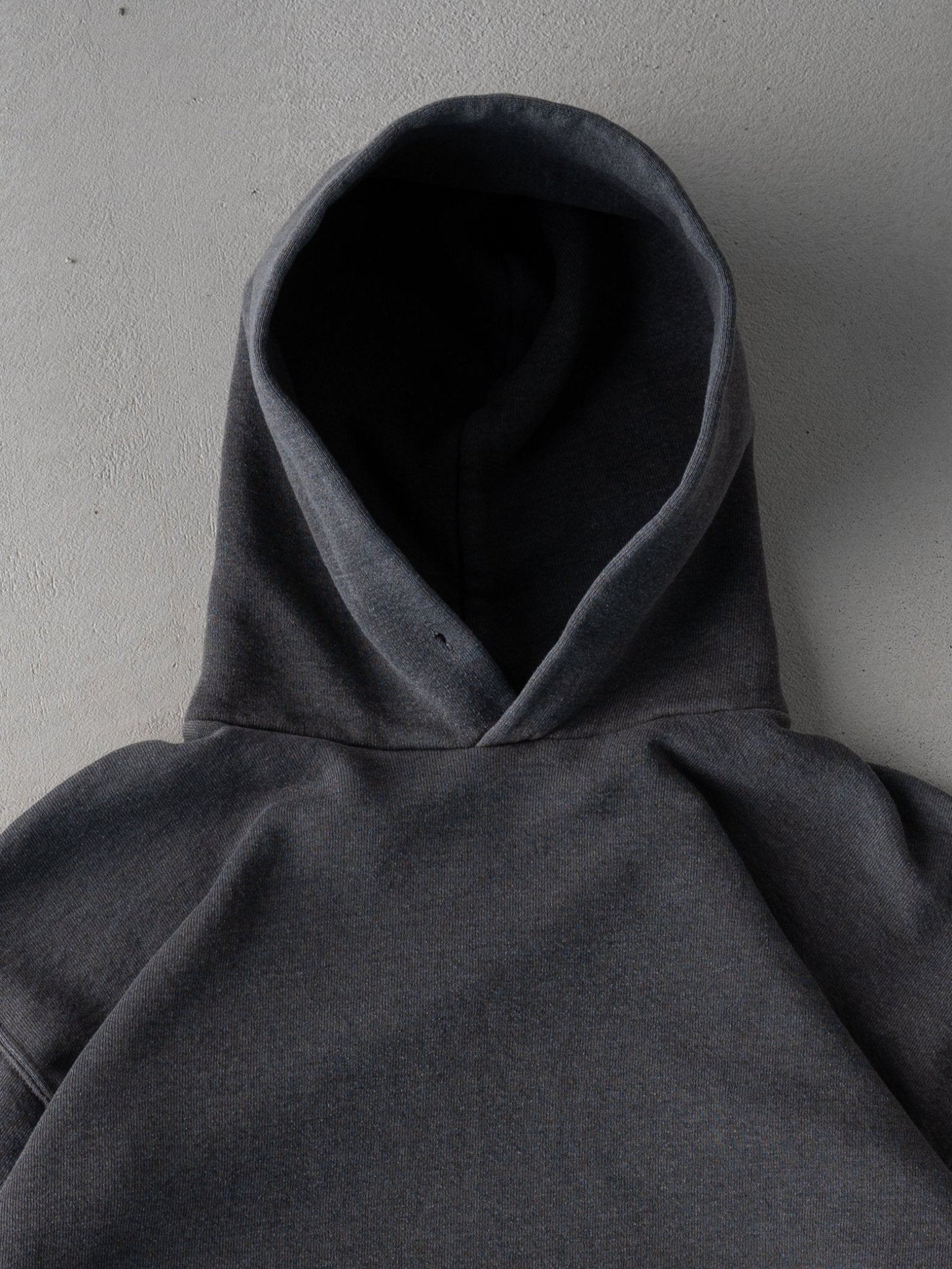 Vintage Dark Grey Russell Athletics Boxy Hoodie (S/M)