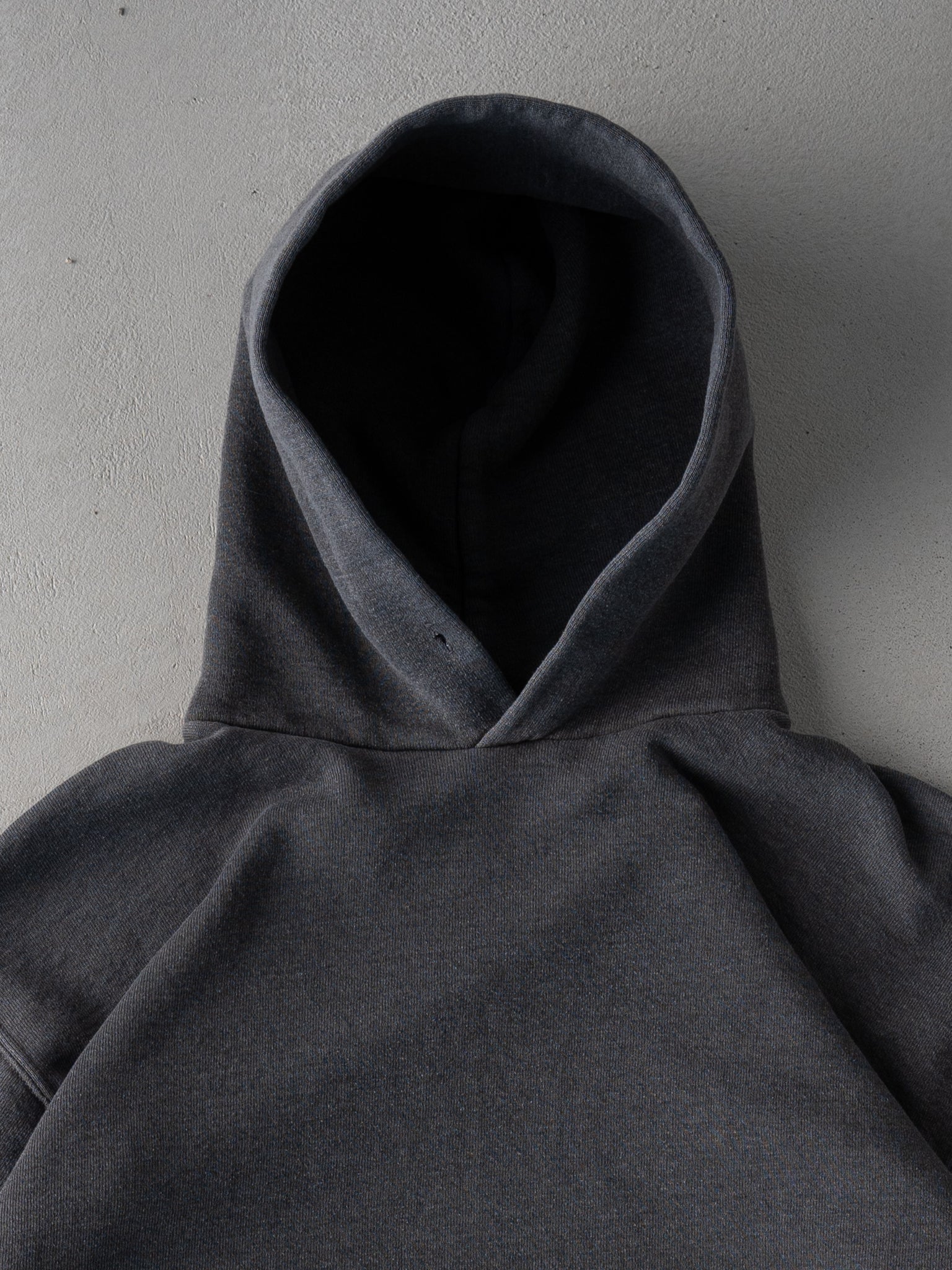 Vintage Dark Grey Russell Athletics Boxy Hoodie (S/M)