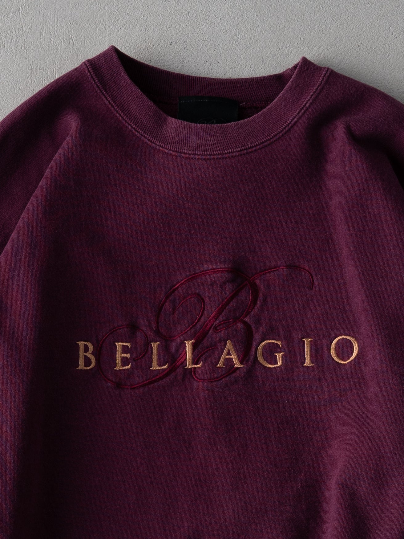 Vintage 90s Maroon Bellagio Las Vegas Crewneck (L)