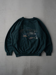 Vintage 90s Forest Green Northern Reflections Loon Boxy Crewneck (M)