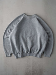 Vintage 80s Grey Fruit of the Loom Raglan Crewneck (M)