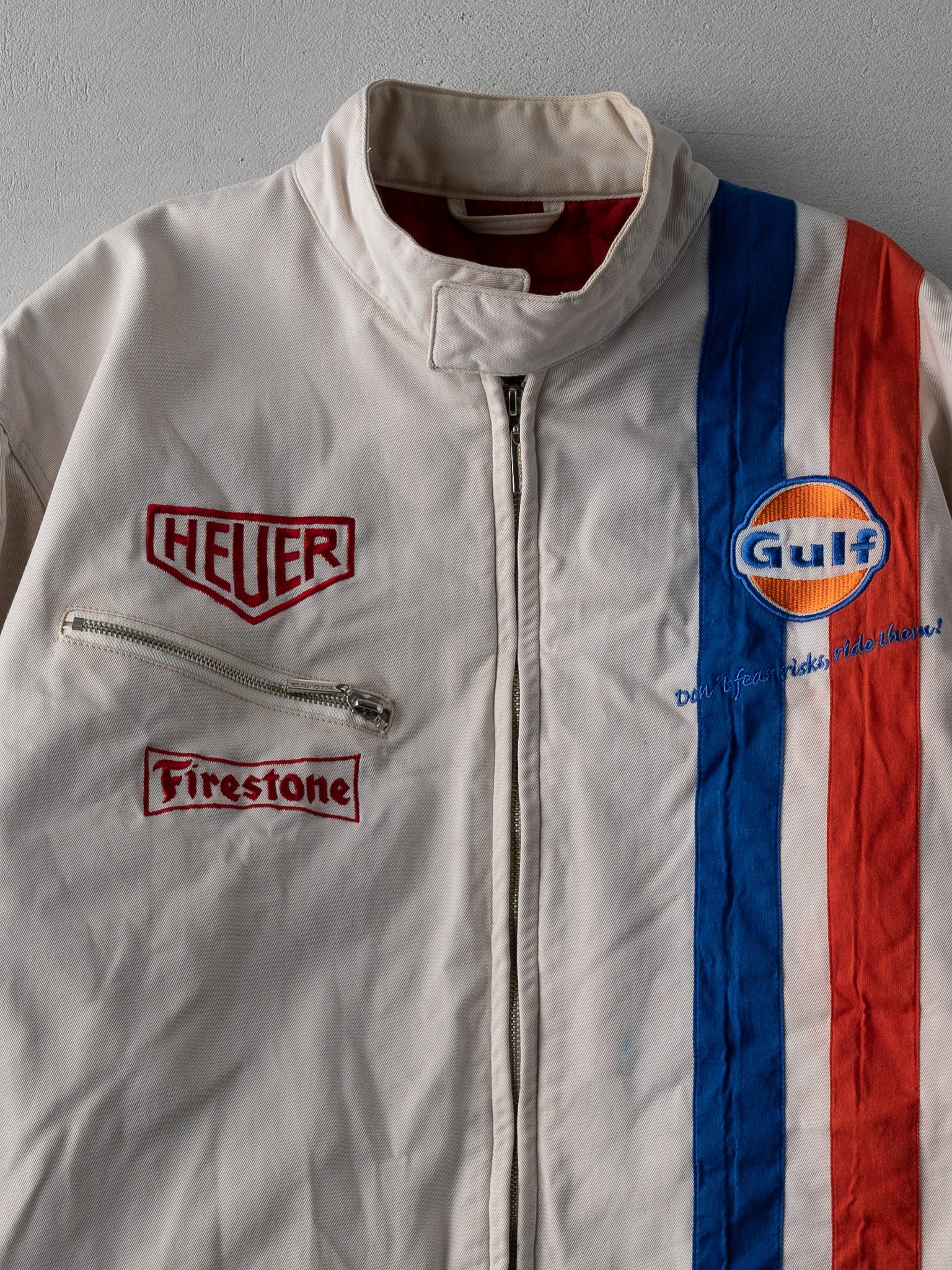 Vintage 90s Steve McQueen Le Mans Heuer Racing Jacket (M/L)