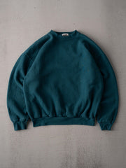 Vintage 90s Teal Blank Tultex Crewneck (S/M)