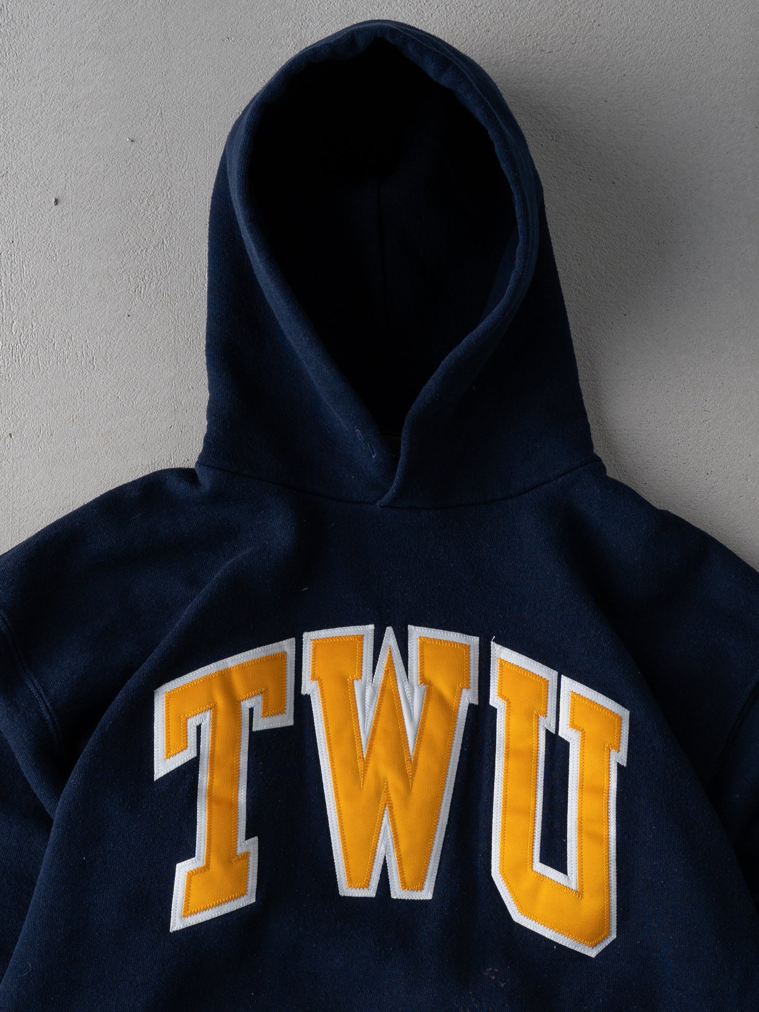 Vintage 90s Dark Blue TWU x Russell Athletic Crewneck (S/M)