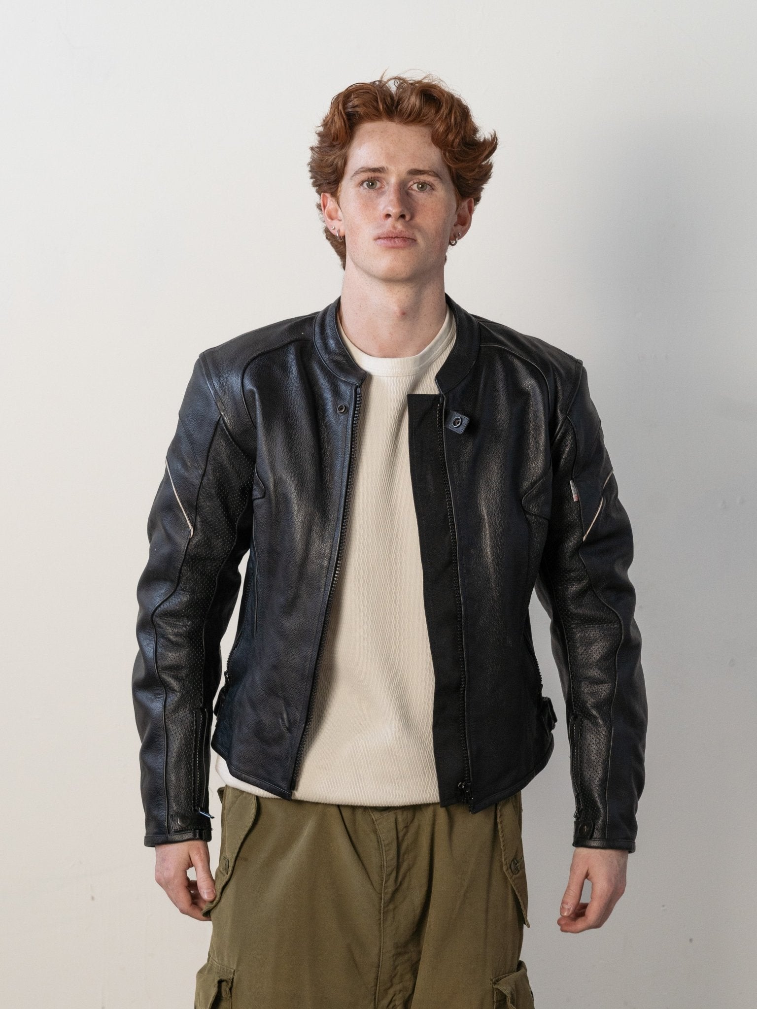 Vintage 90s Black Infinit Sports Biker Jacket (XS)