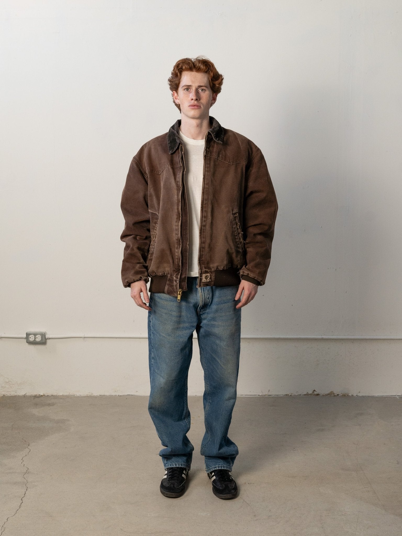 ジャケット・アウター Carhartt SANTA FE JACKET M y2k archive Vintage Y2K Brown Carhartt Santa Fe Jacket (L/XL) – Rebalance Vintage