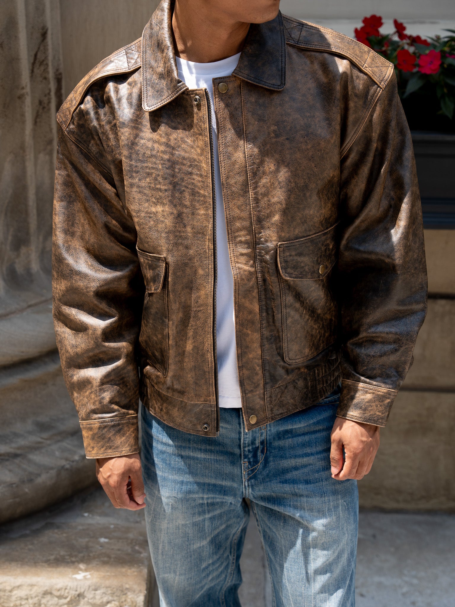 The Aviator Jacket - Brown