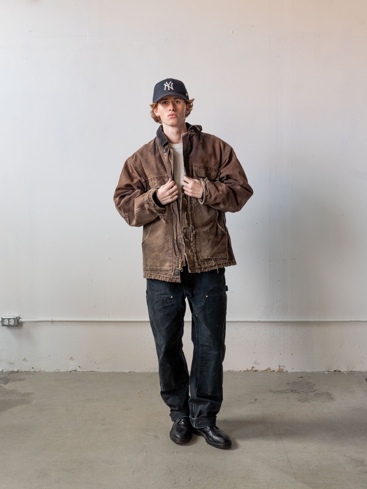 Vintage 90s Chocolate Brown Carhartt Arctic Jacket (M/L