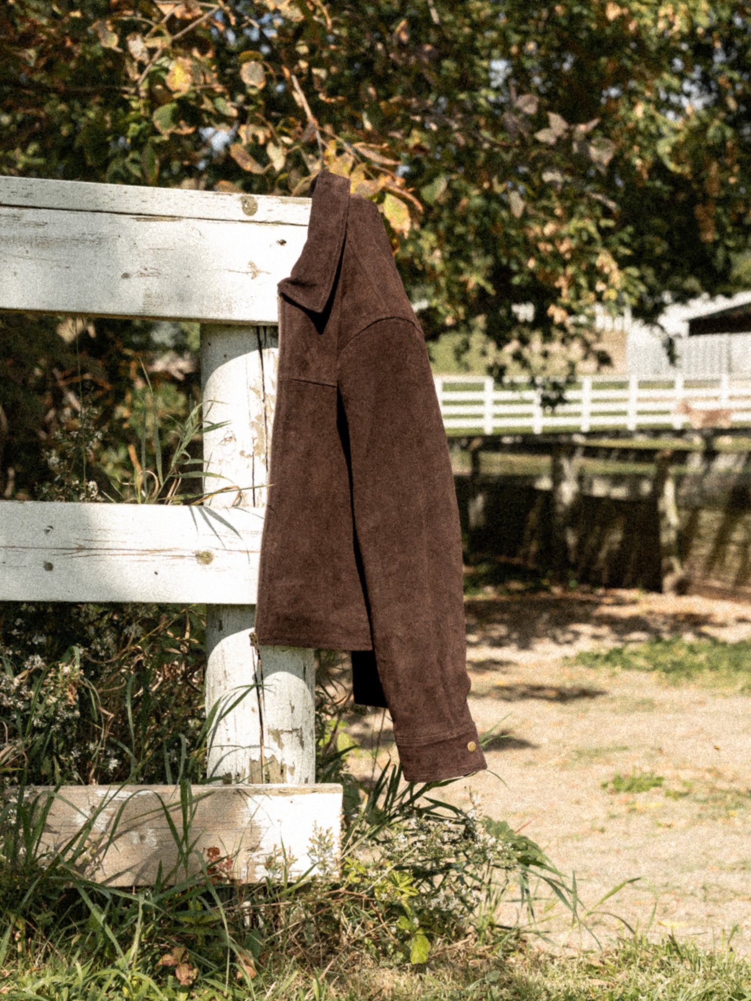Heritage Leather Jacket - Suede Dark Brown