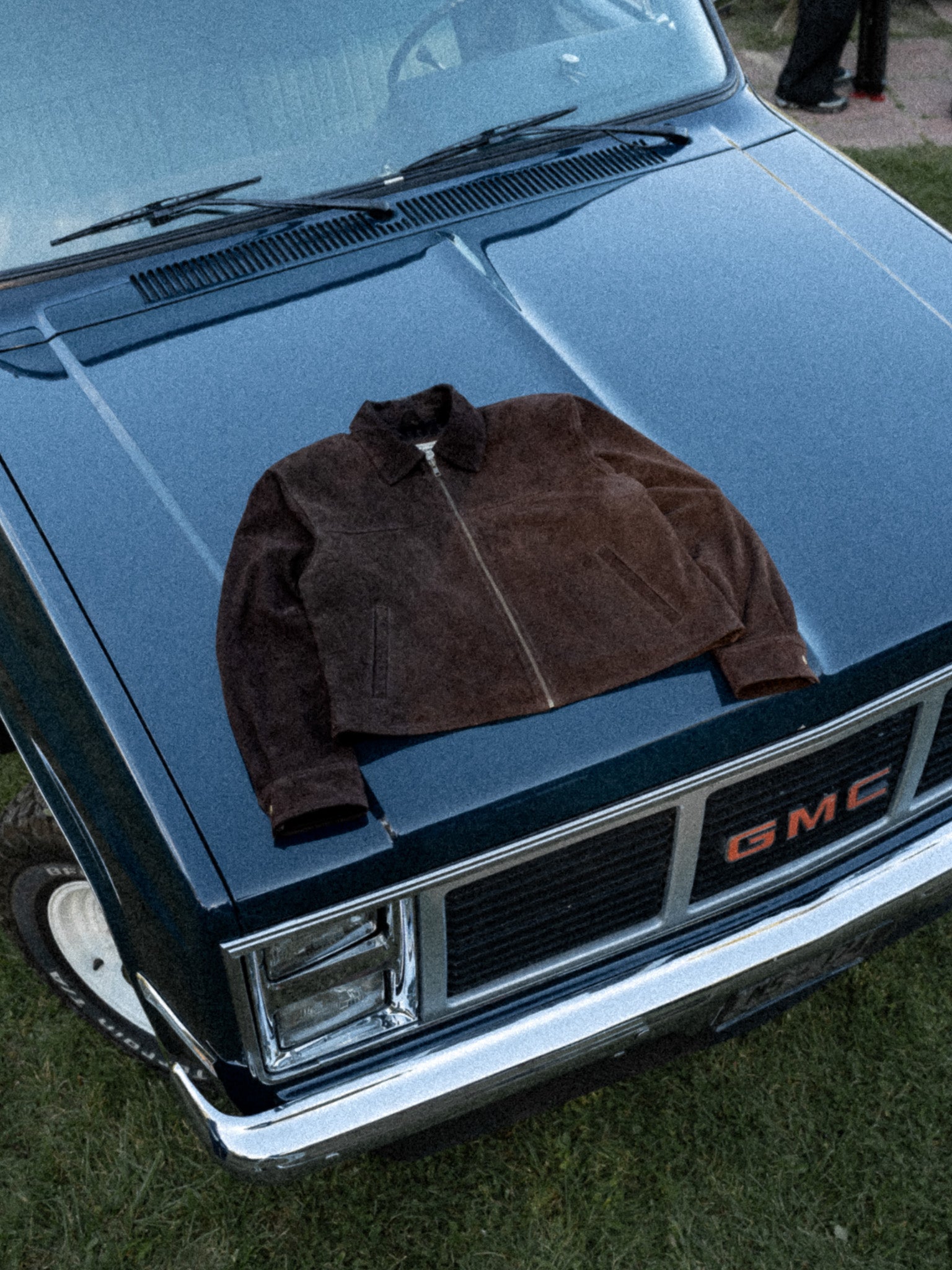 Heritage Leather Jacket - Suede Dark Brown