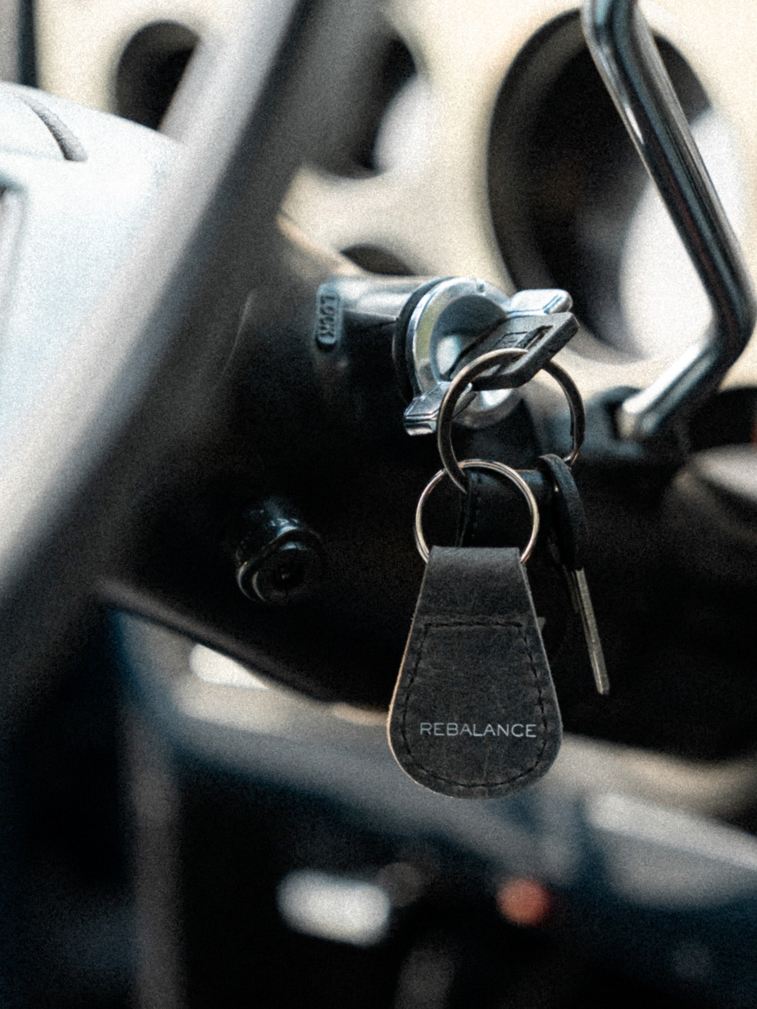 Leathersmith Key Chain - Distressed Black