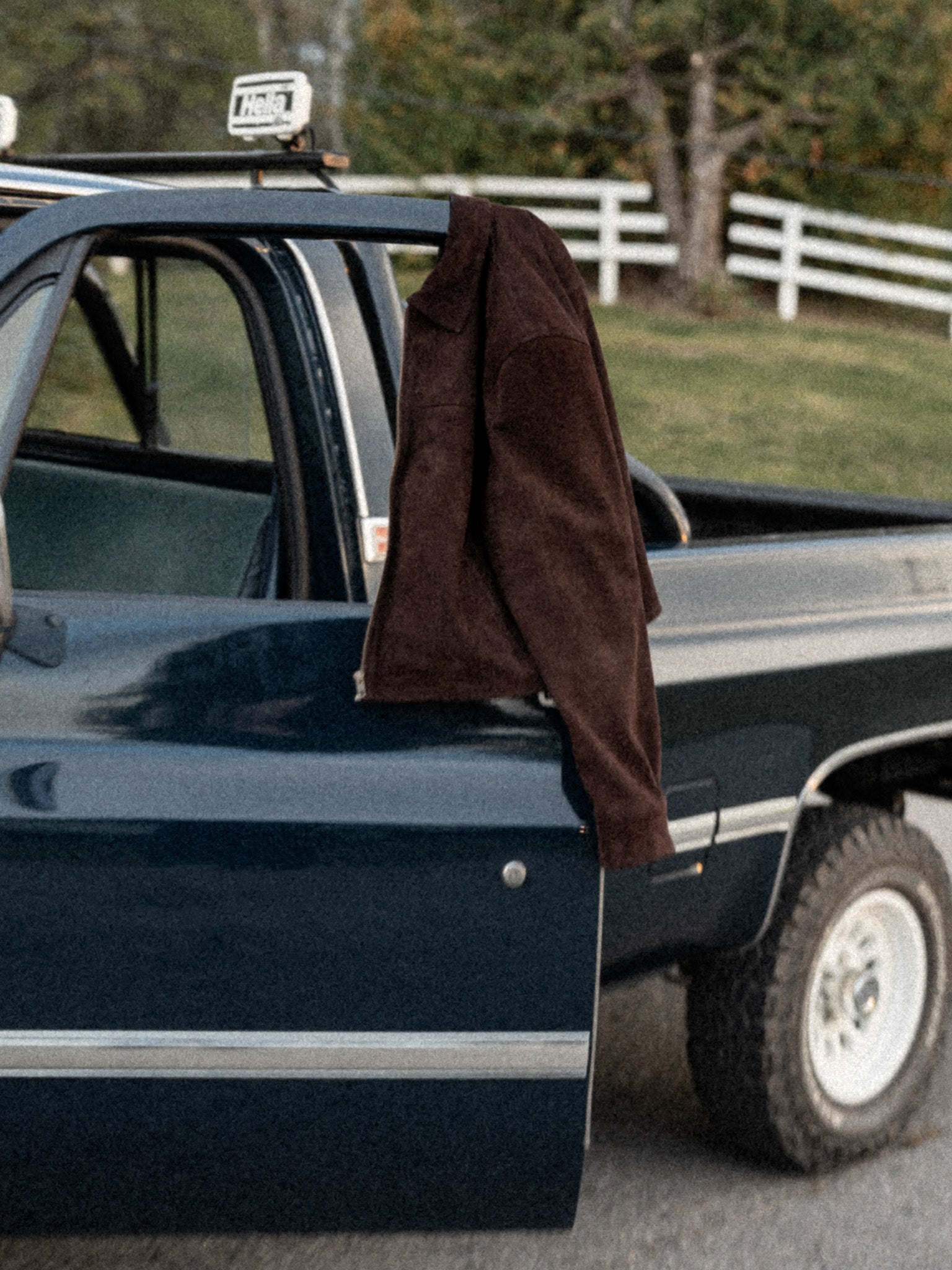 Heritage Leather Jacket - Suede Dark Brown
