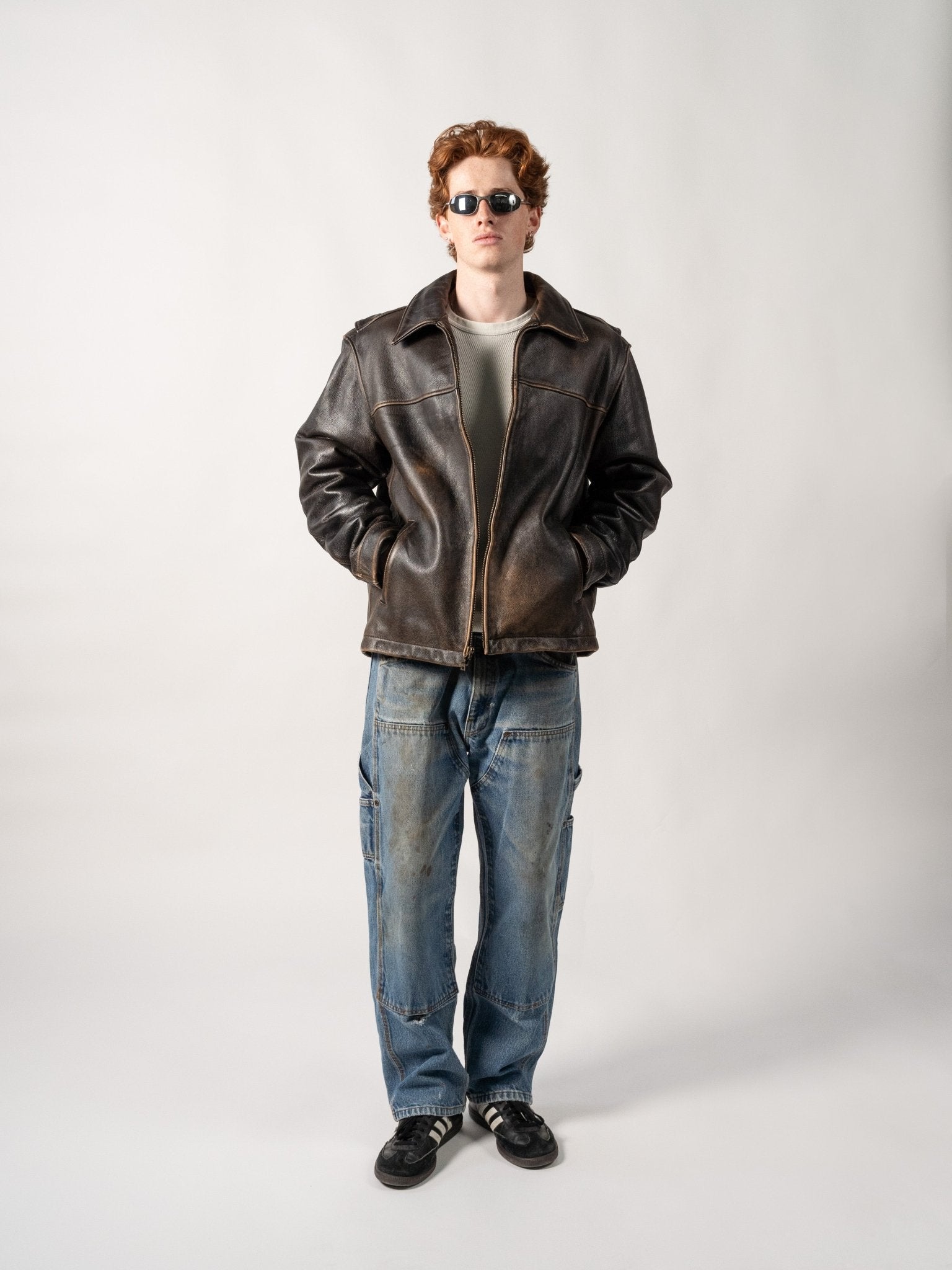 Vintage 90s Brown Eddie Bauer Leather Jacket (M) – Rebalance Vintage