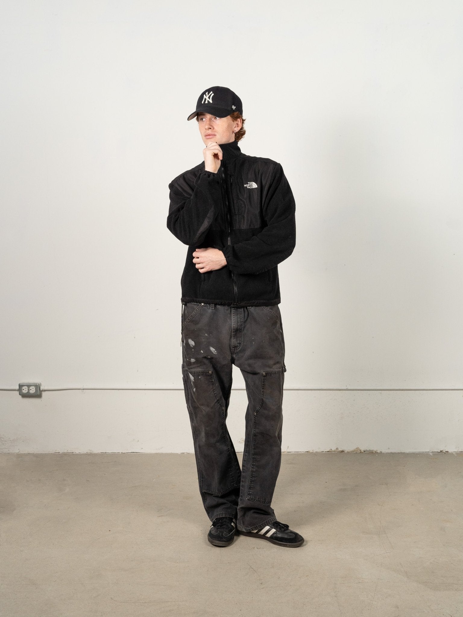 Vintage Y2K Black The North Face Denali Fleece Polar Tech Jacket (S/M)