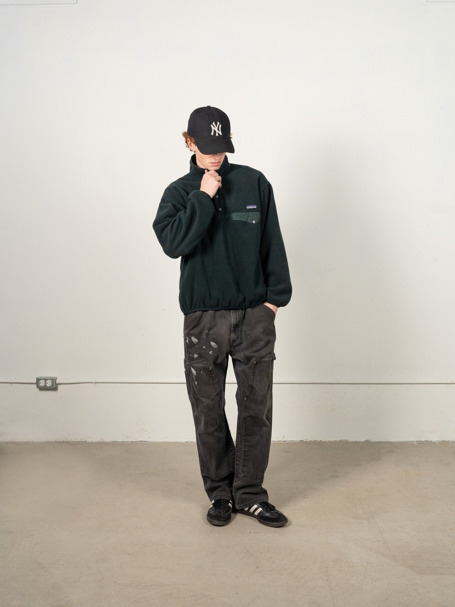 Vintage 80s Forest Green Patagonia Synchilla Fleece (M)