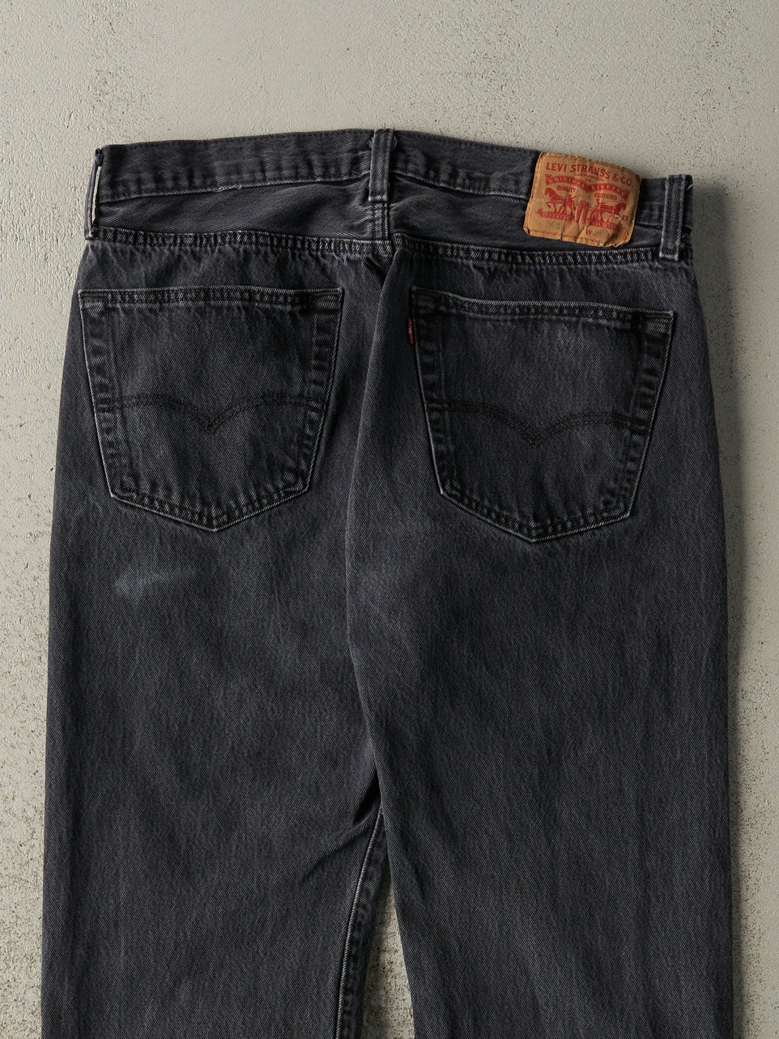 Vintage Y2K Faded Black Levi's 501 Denim Pants (34x31)