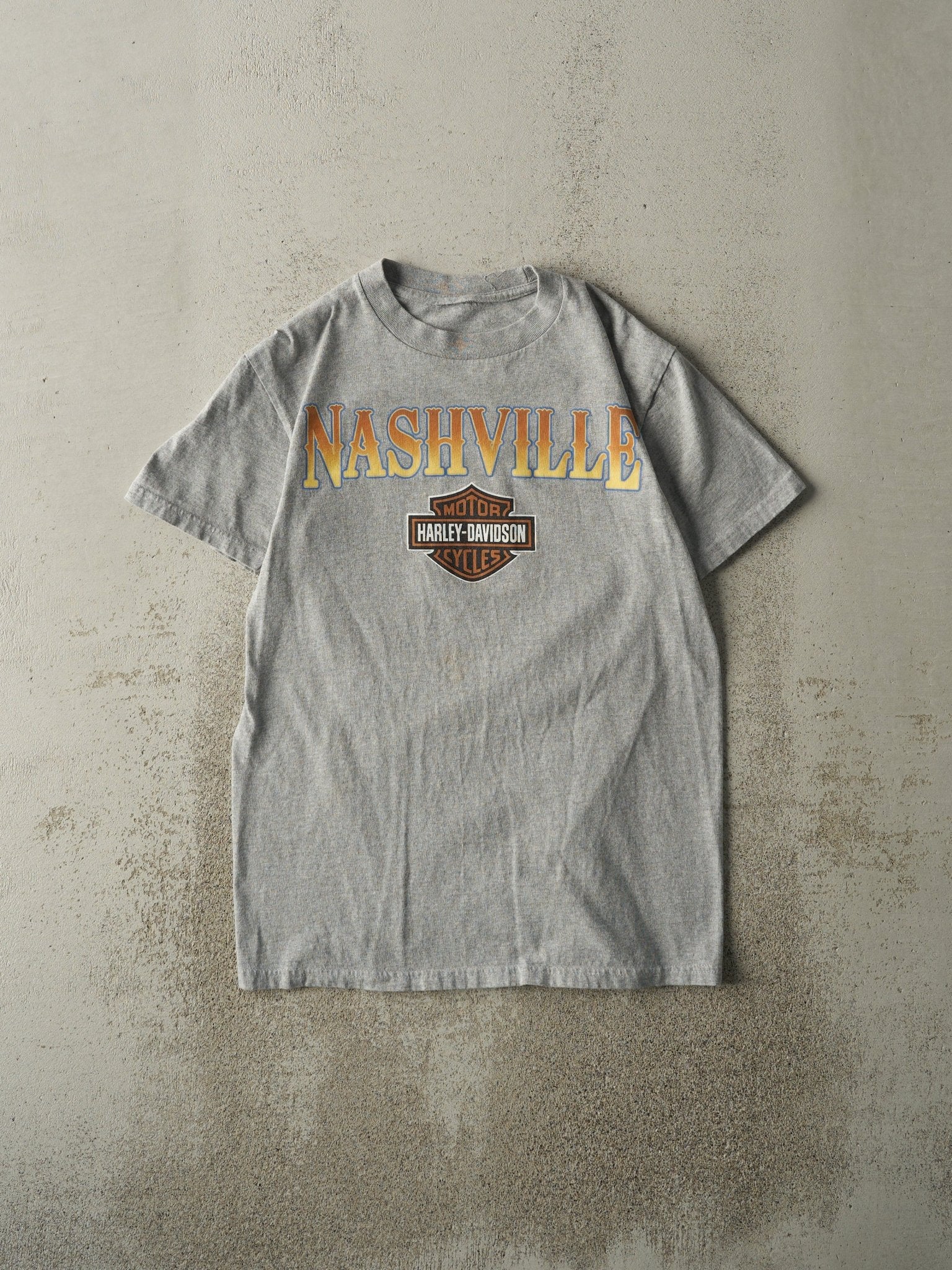 Vintage 10' Grey Nashville TN Harley Davidson Tee (S/M)