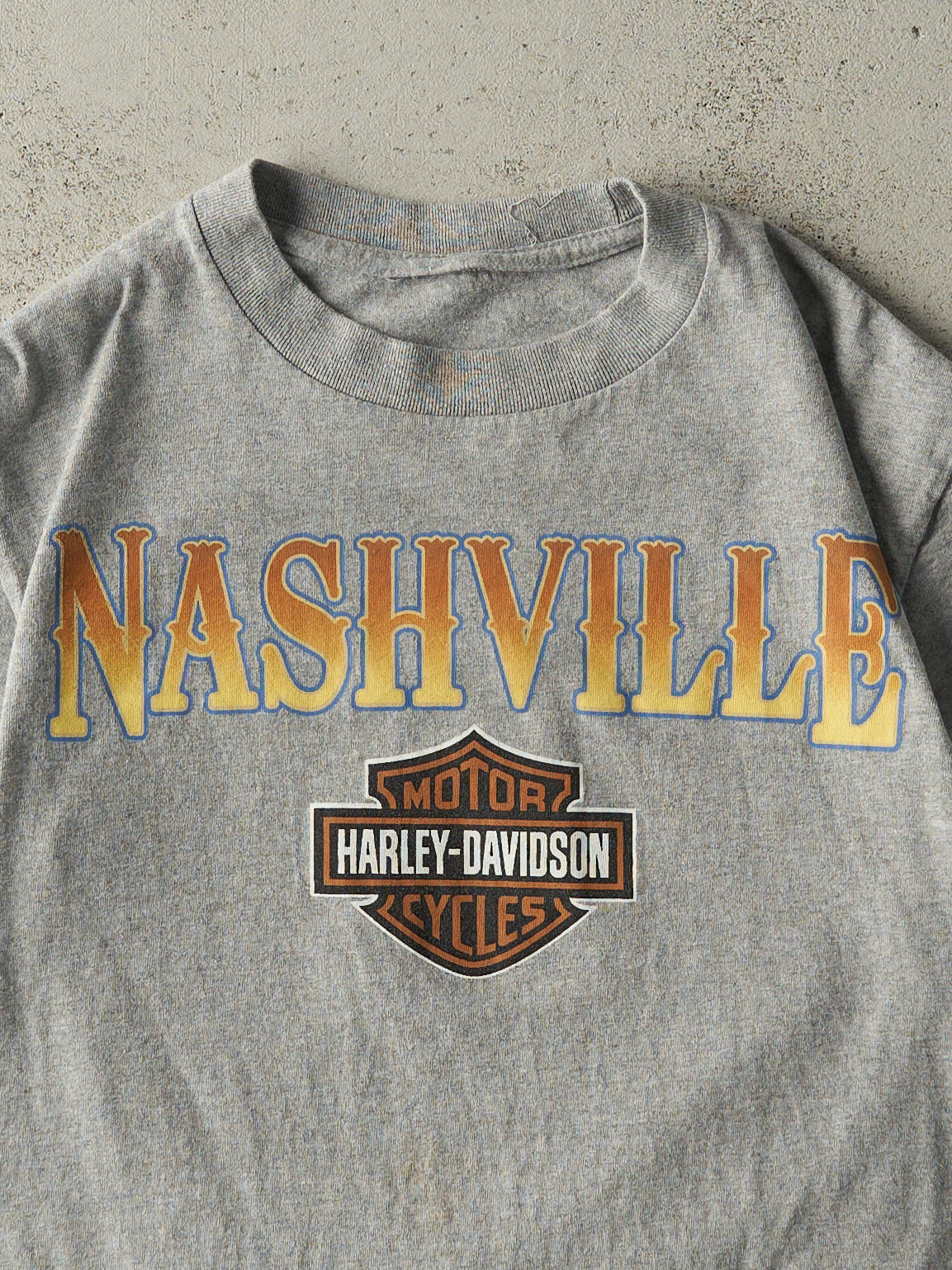 Vintage 10' Grey Nashville TN Harley Davidson Tee (S)