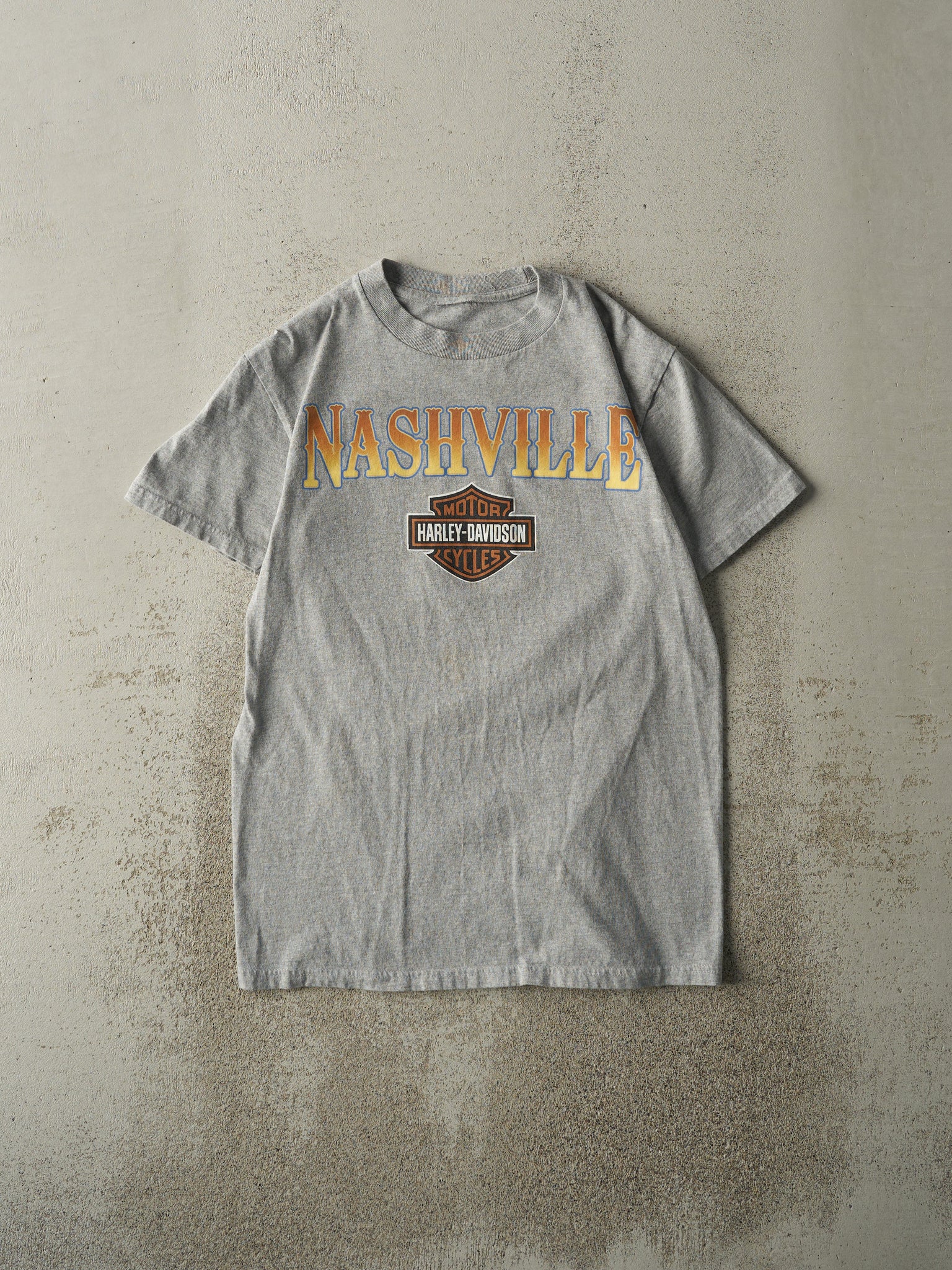 Vintage 10' Grey Nashville TN Harley Davidson Tee (S)