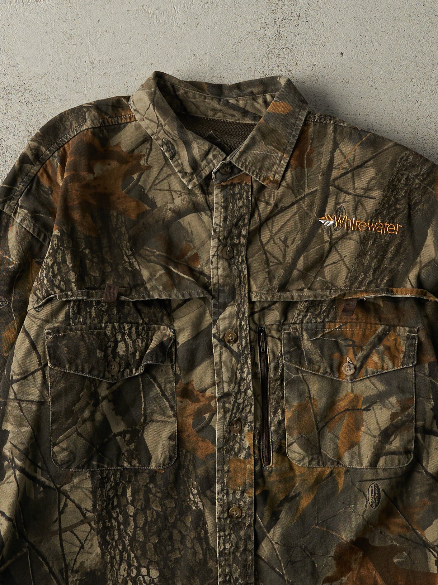 Vintage Y2K Camo White Water x Realtree Button Up Long Sleeve (XL)