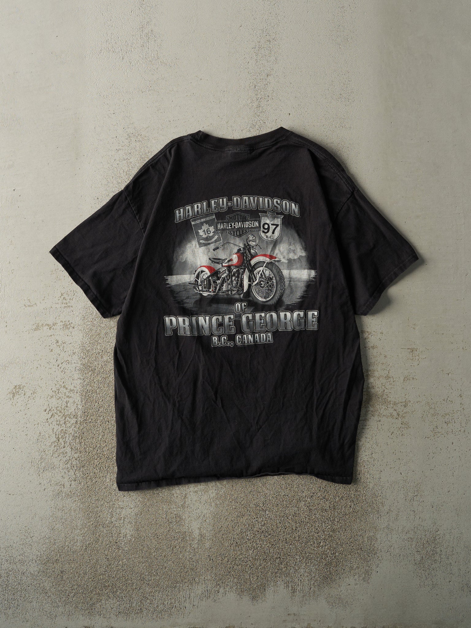 14' Black Prince George BC Harley Davidson Tee (L)