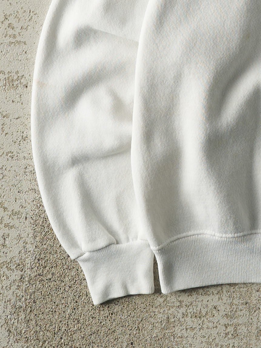 Vintage 80s White Melrose Crewneck (S/M)