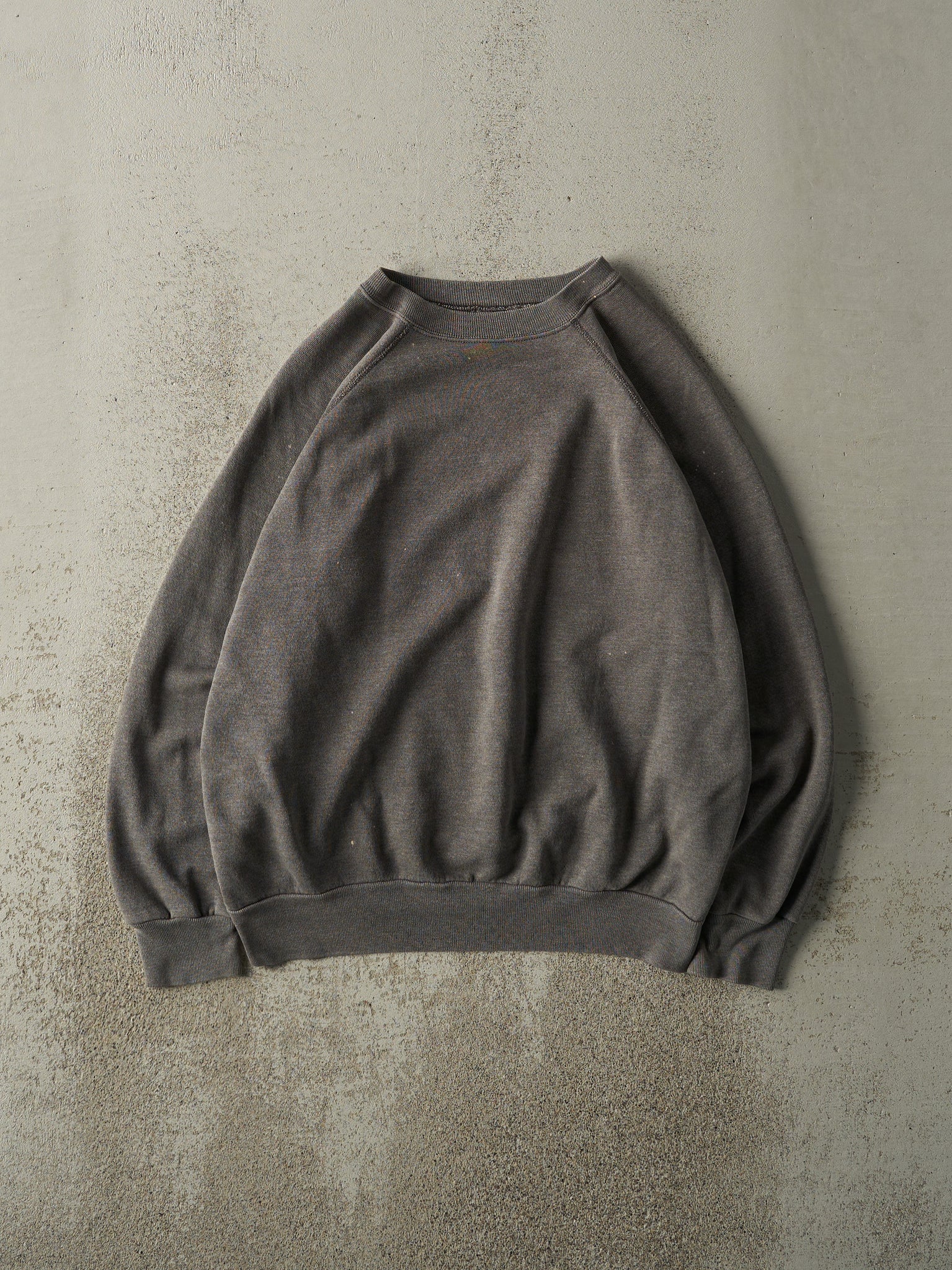 Vintage 80s Charcoal Grey Blank Crewneck (L)