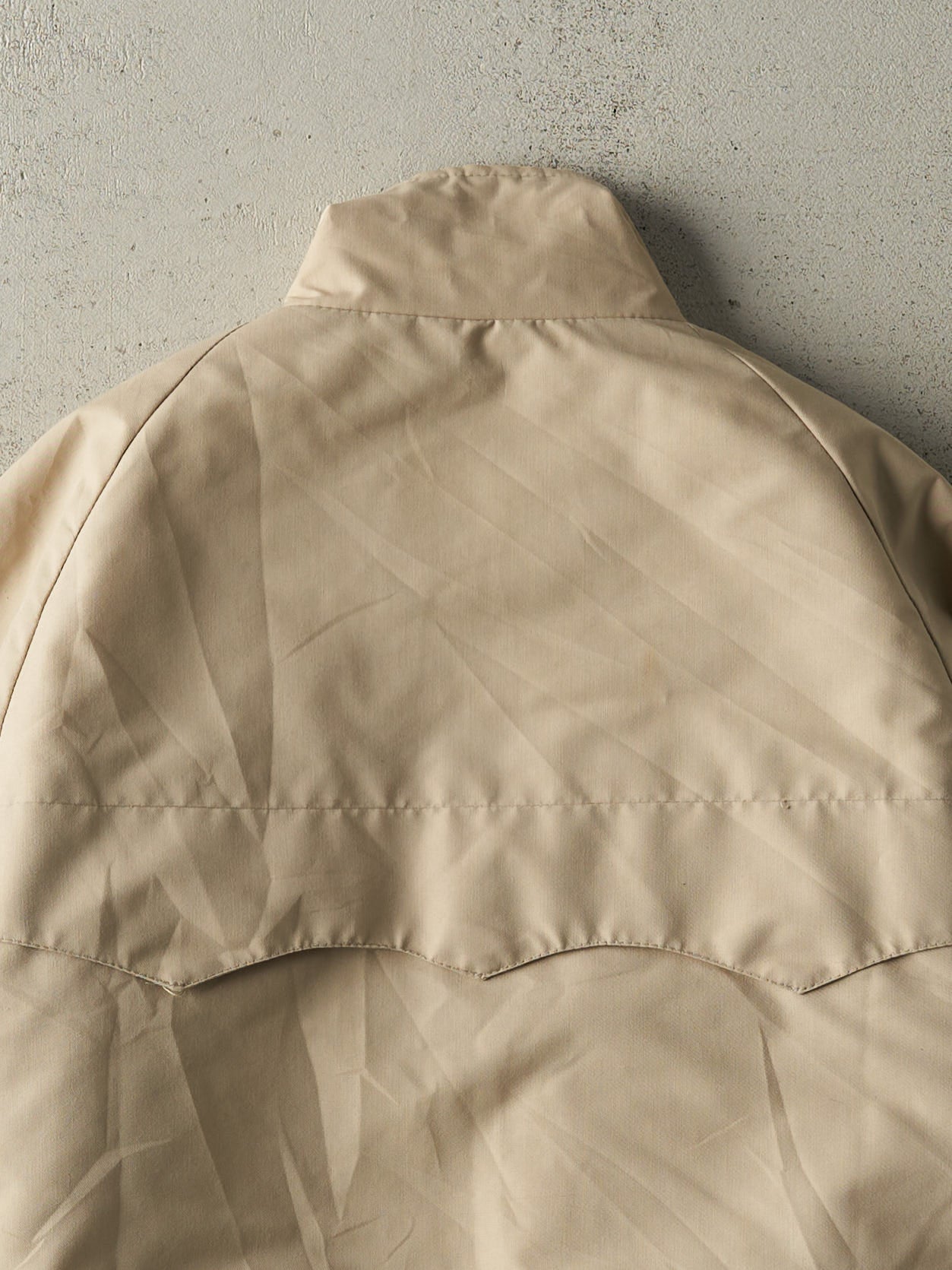 Vintage 80s Beige Flannel Lined Harrington Jacket (M) – Rebalance