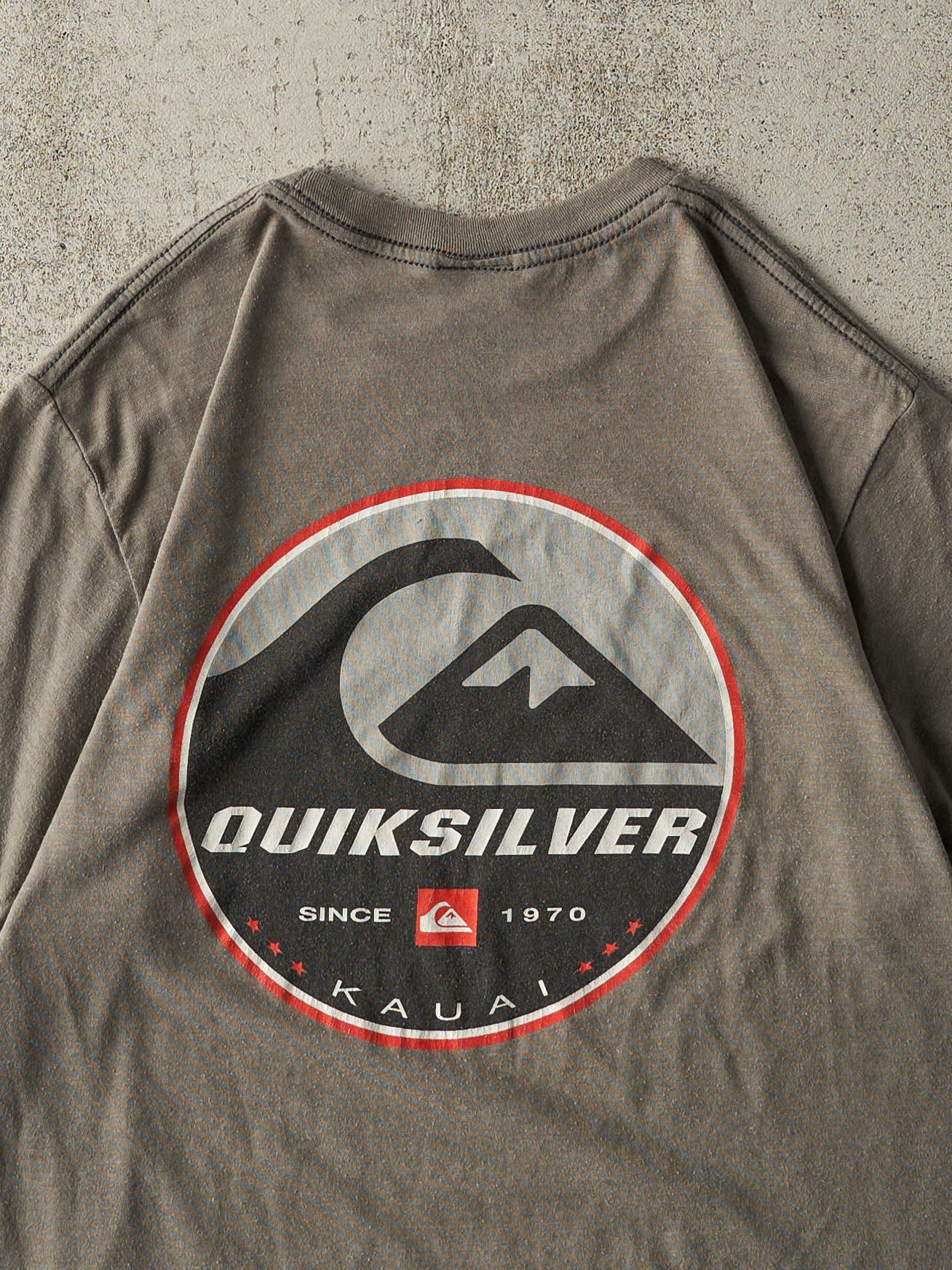 Vintage Y2K Green Quiksilver Logo Tee (S/M)