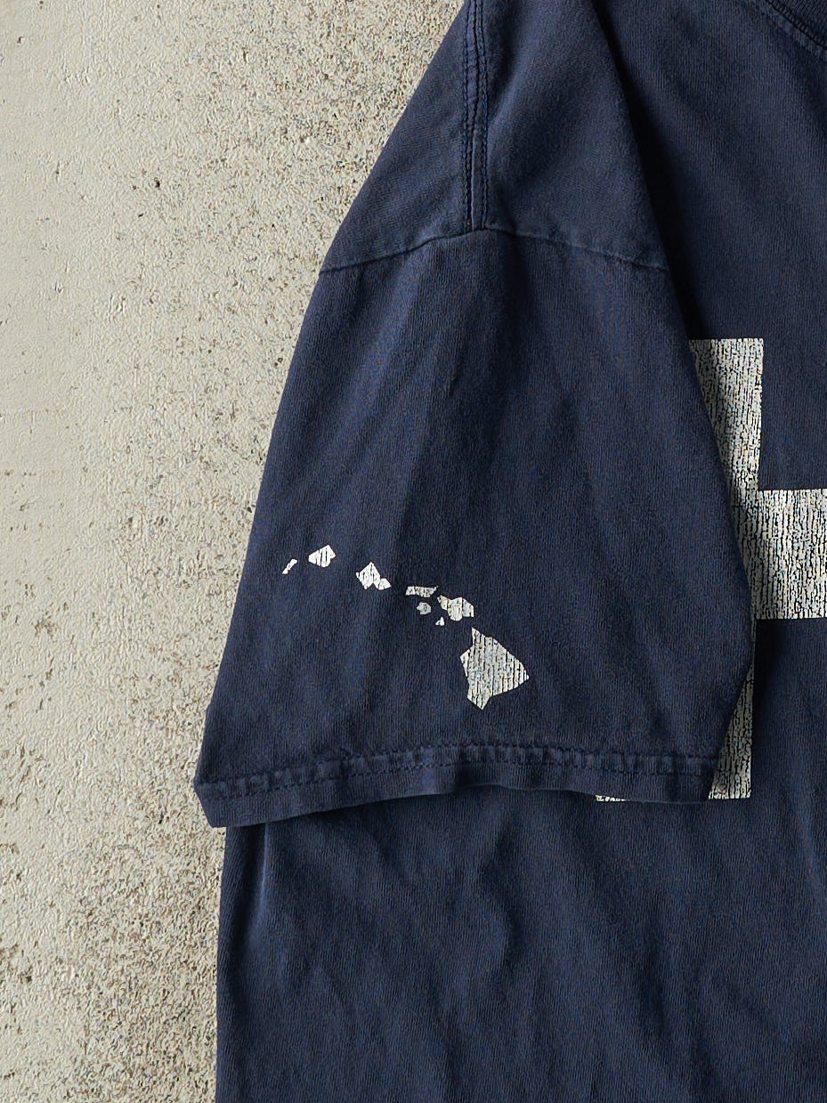 Vintage Y2K Navy Blue Quiksilver Hawaii Tee (M)