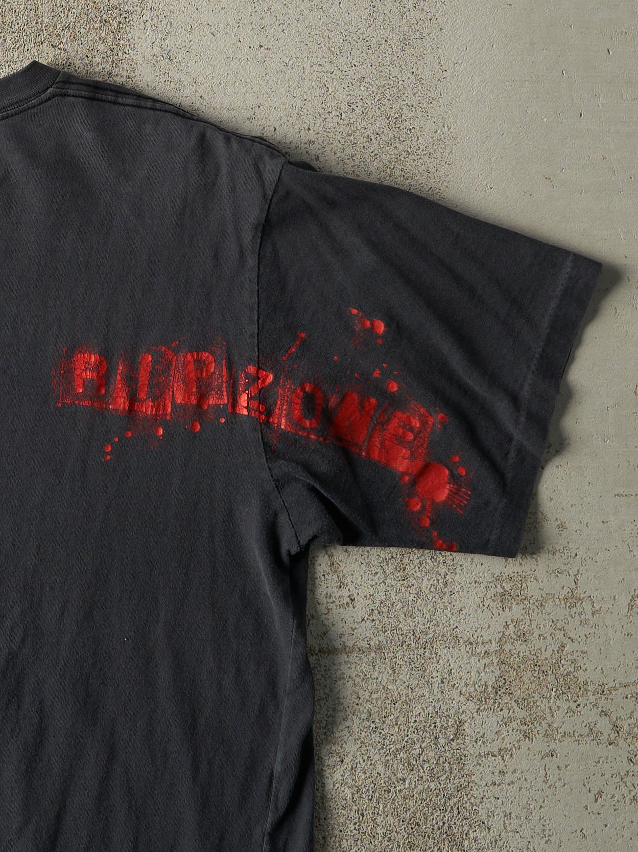 Vintage Y2K Faded Black Ripzone Tee (M)