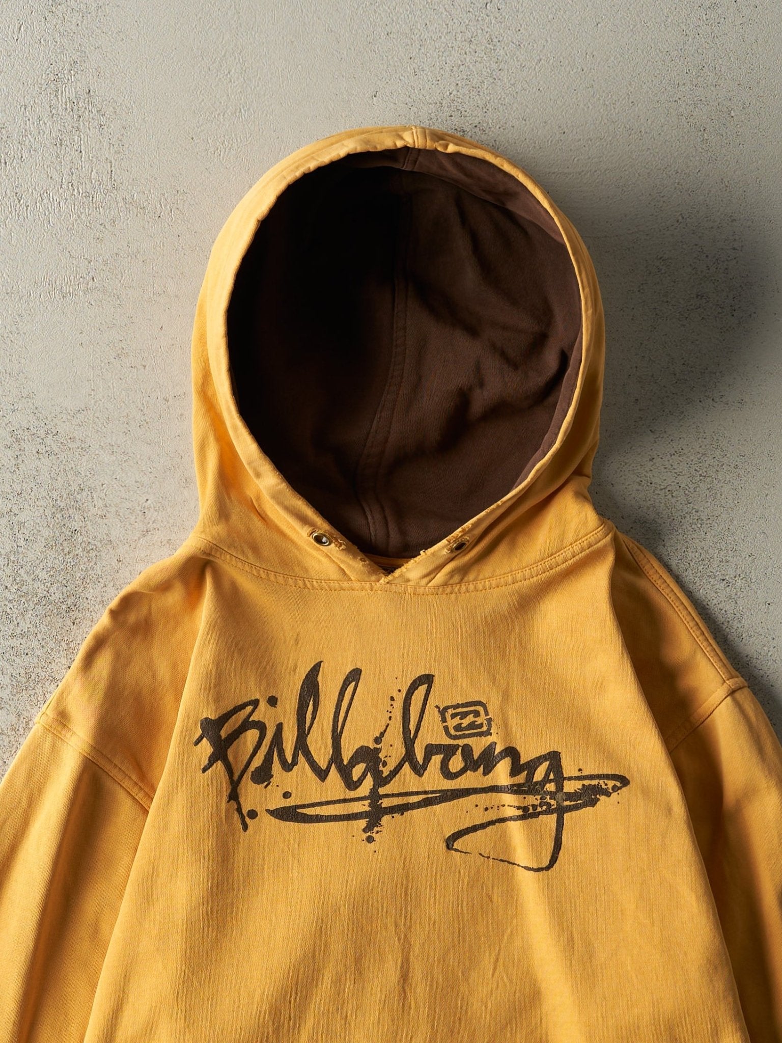 Vintage Y2K Yellow Billabong Hoodie (M)