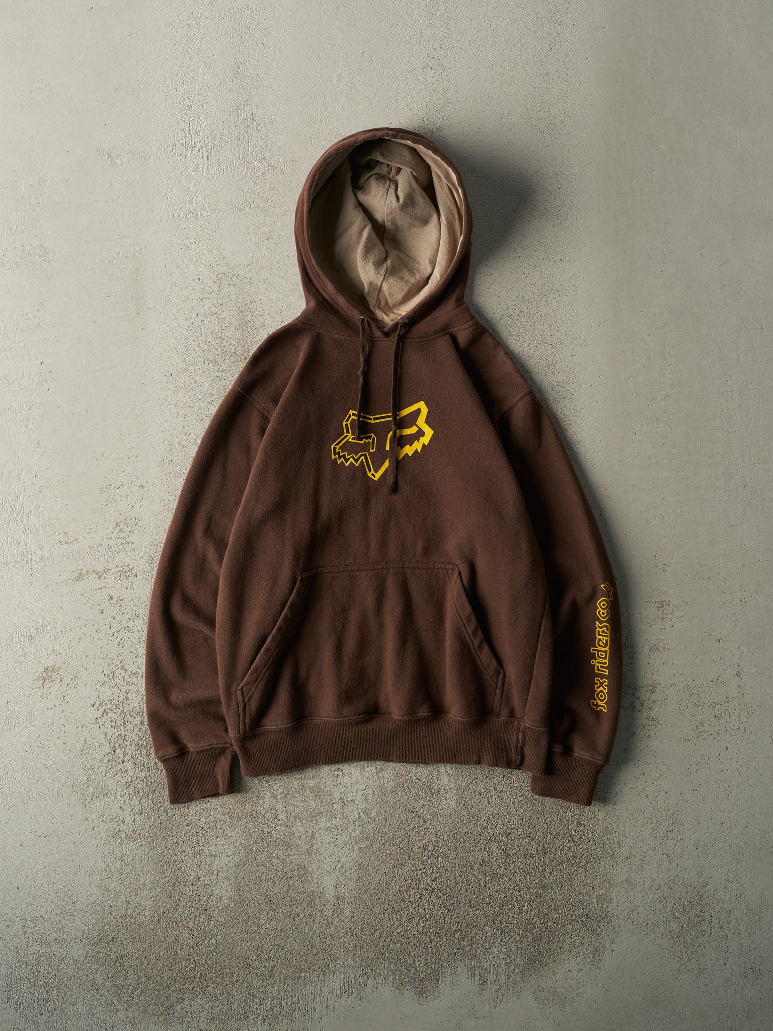 Vintage Y2K Brown Fox Hoodie (S)