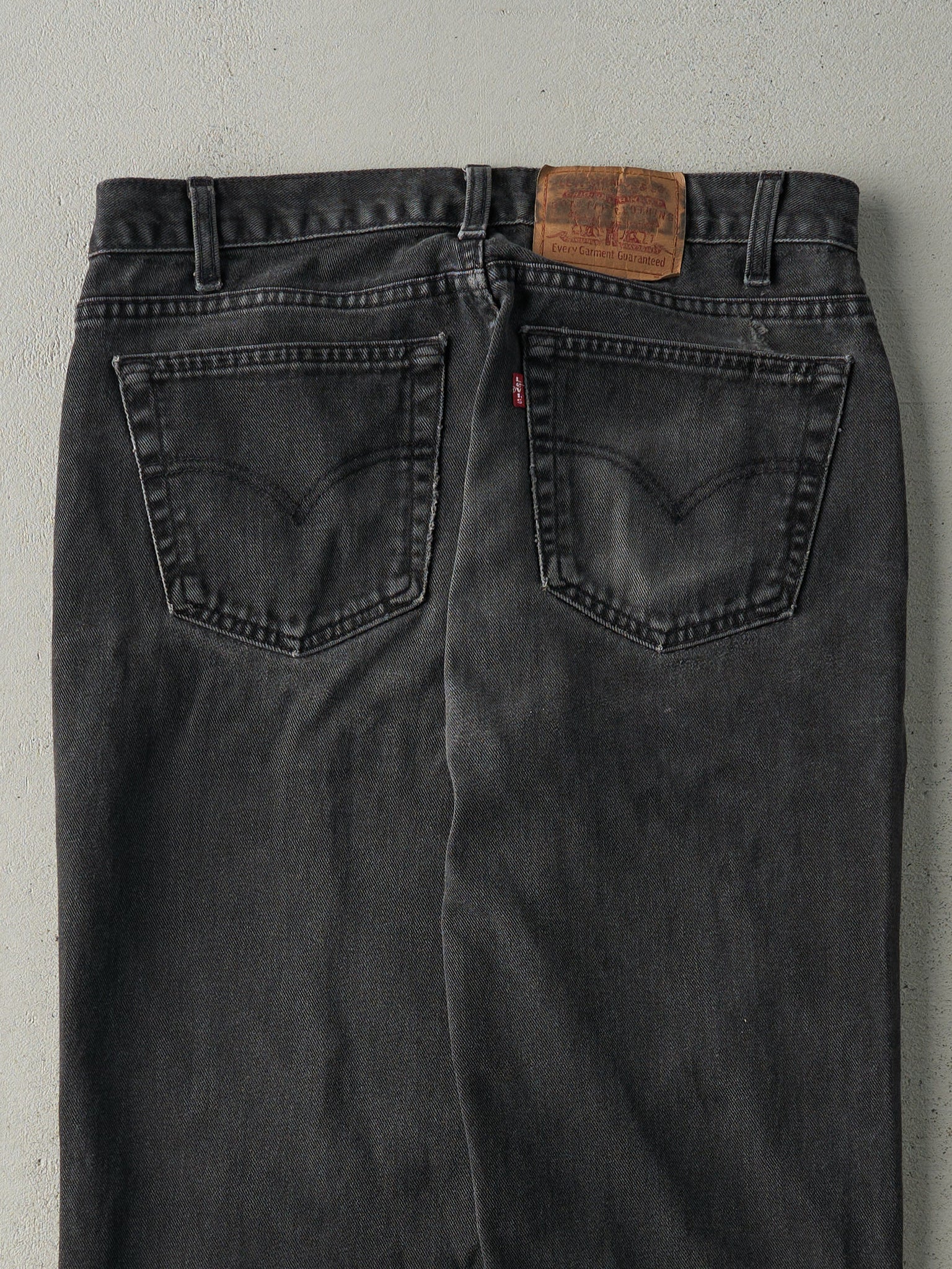 Vintage 90s Faded Black Levi's 516 Pants (32x29.5)